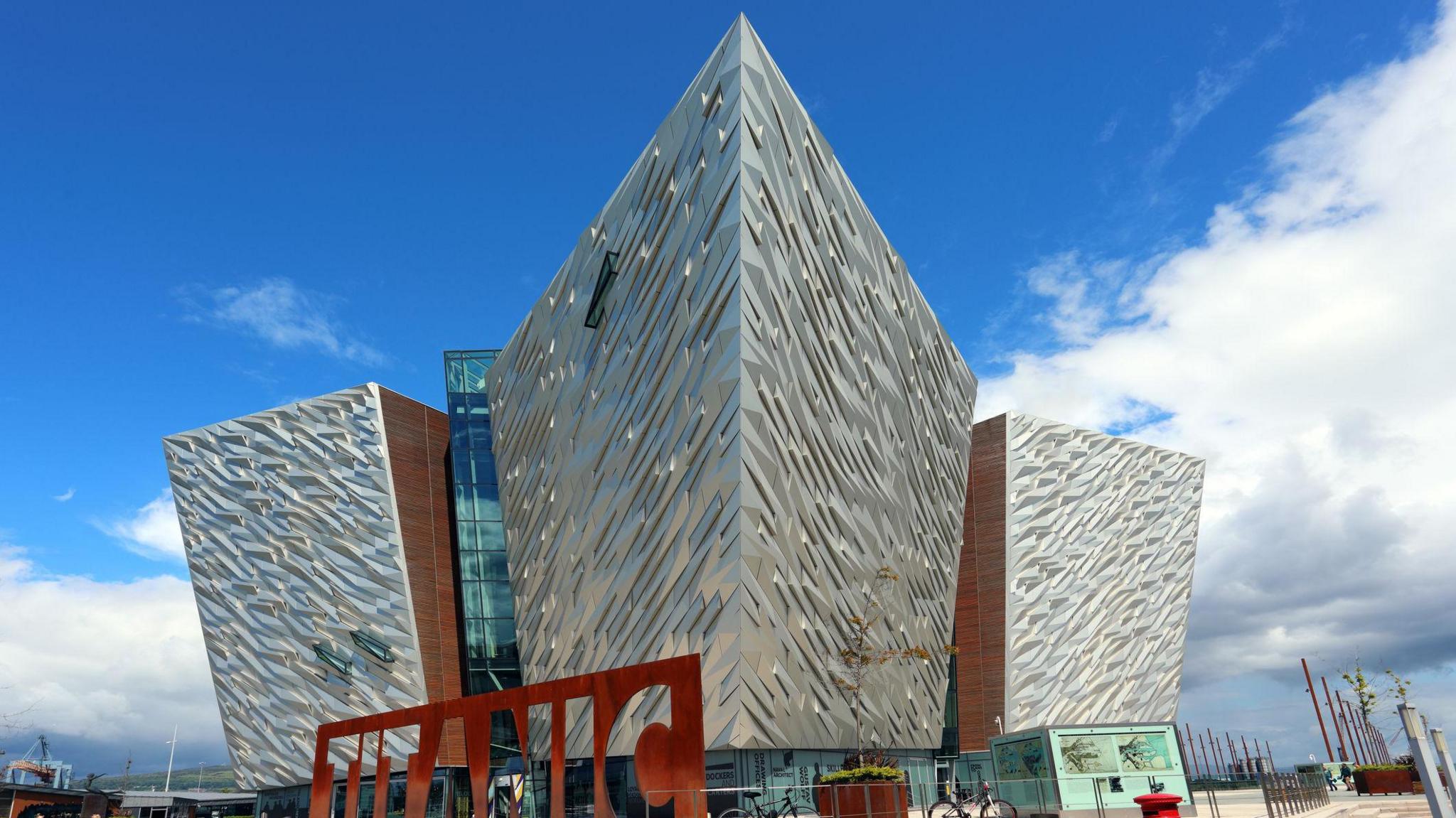 Titanic Belfast museum on the site of the former Harland and Wolff shipyard.