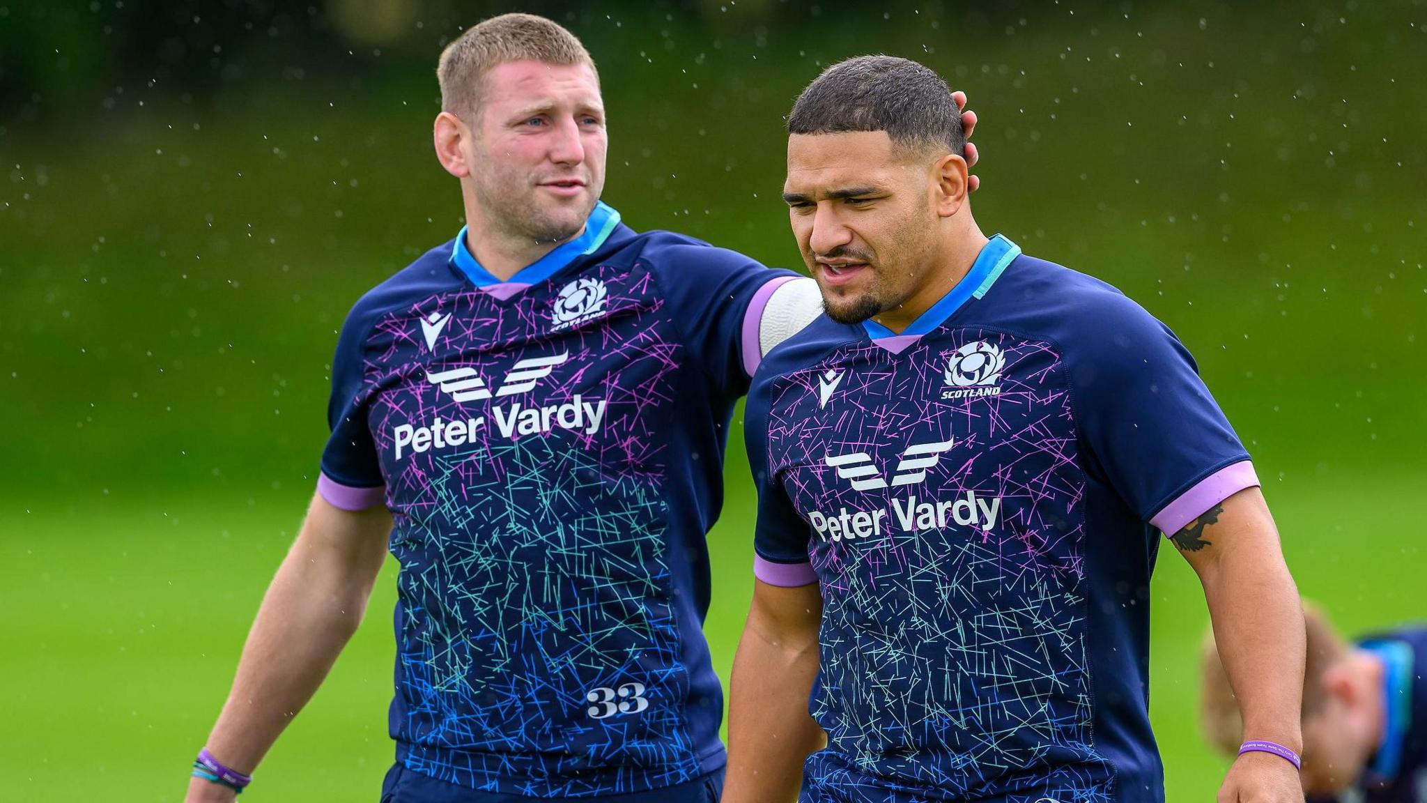 Finn Russell and Sione Tuipulotu
