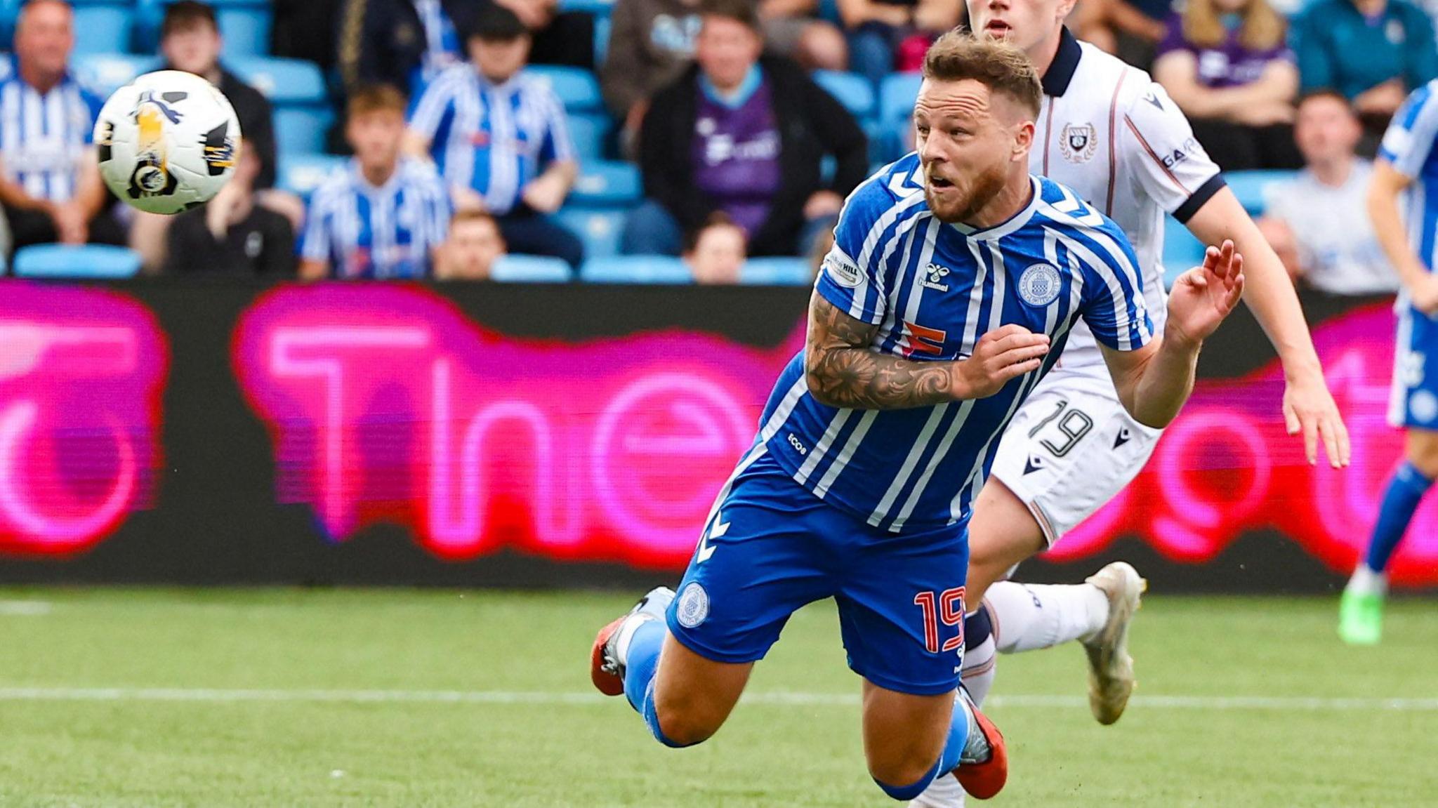 Bruce Anderson misses the chance for Kilmarnock