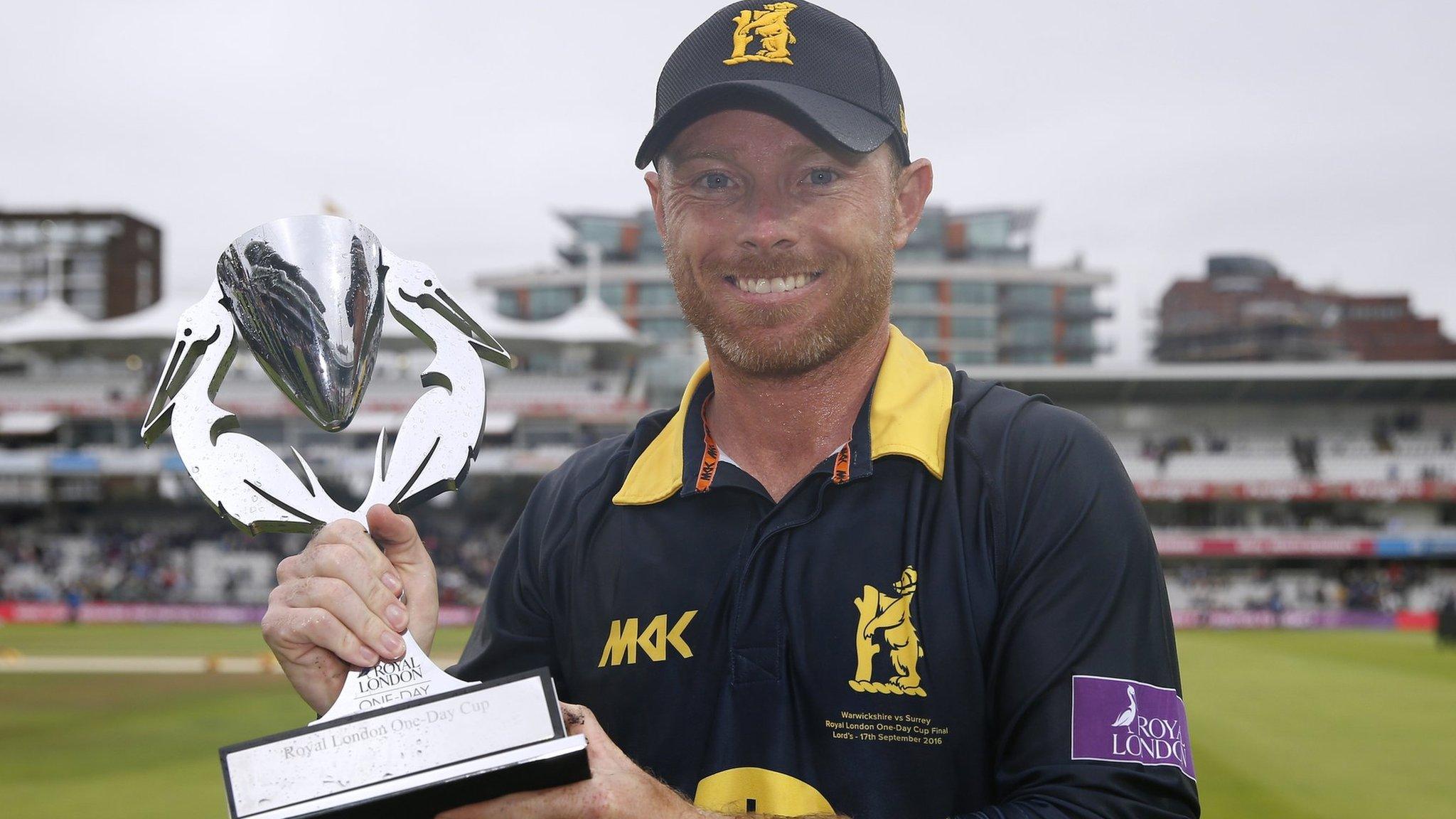 Ian Bell led Warwickshire to One-Day Cup glory against Gareth Batty's Surrey ay Lord's in September