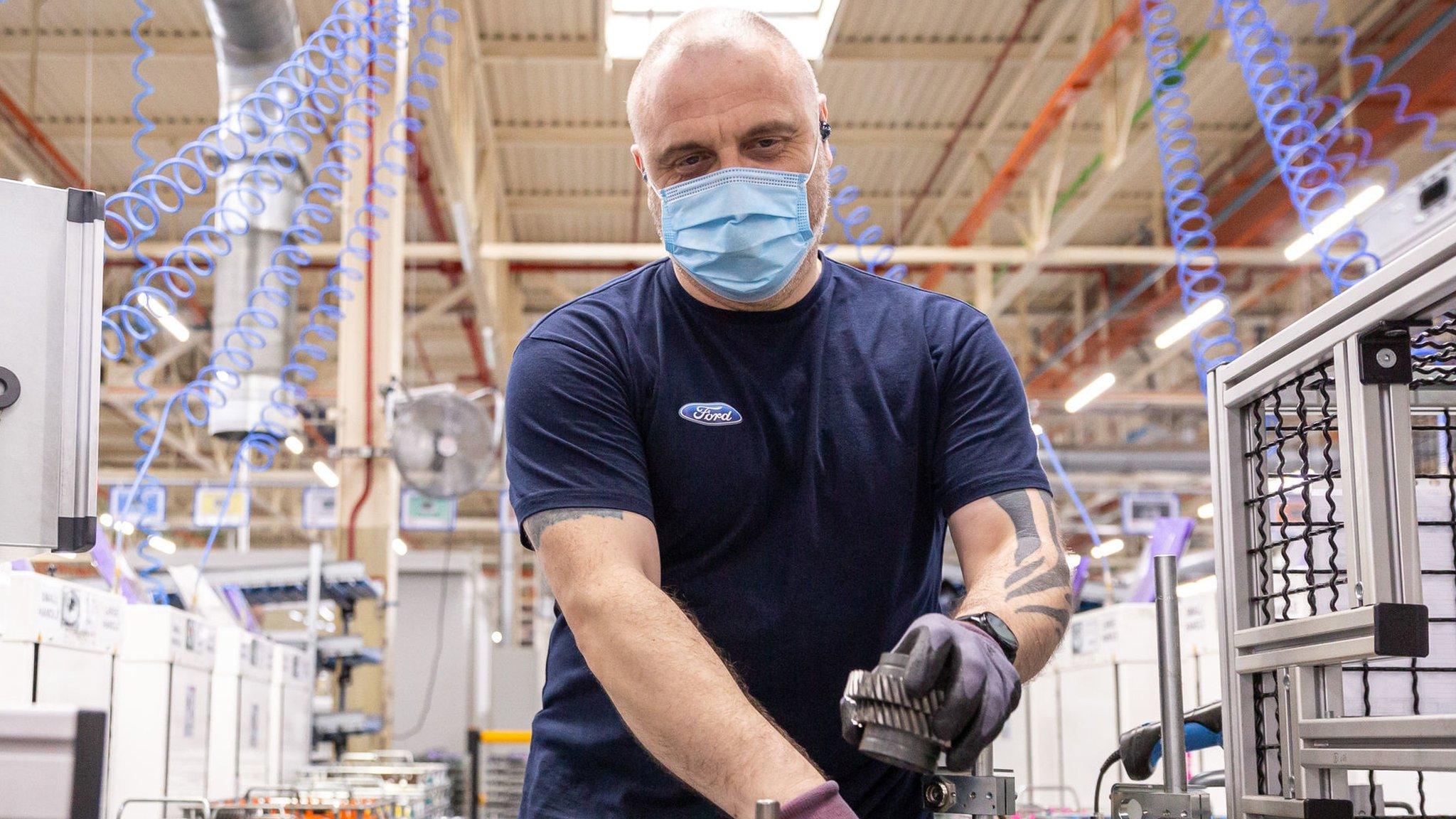 Worker at Ford plant