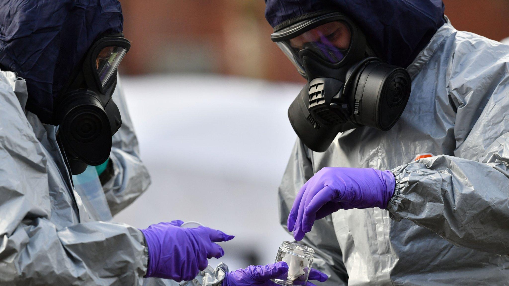 Police teams in Salisbury