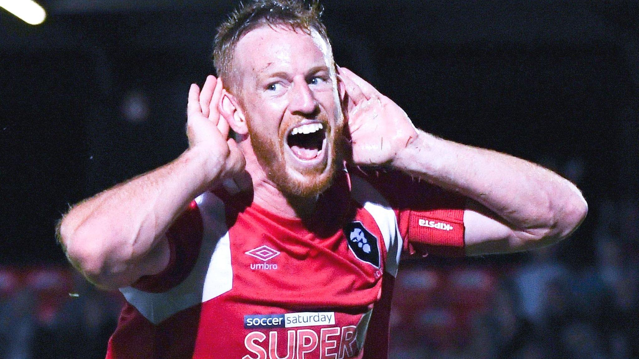 Adam Rooney in action for Salford City