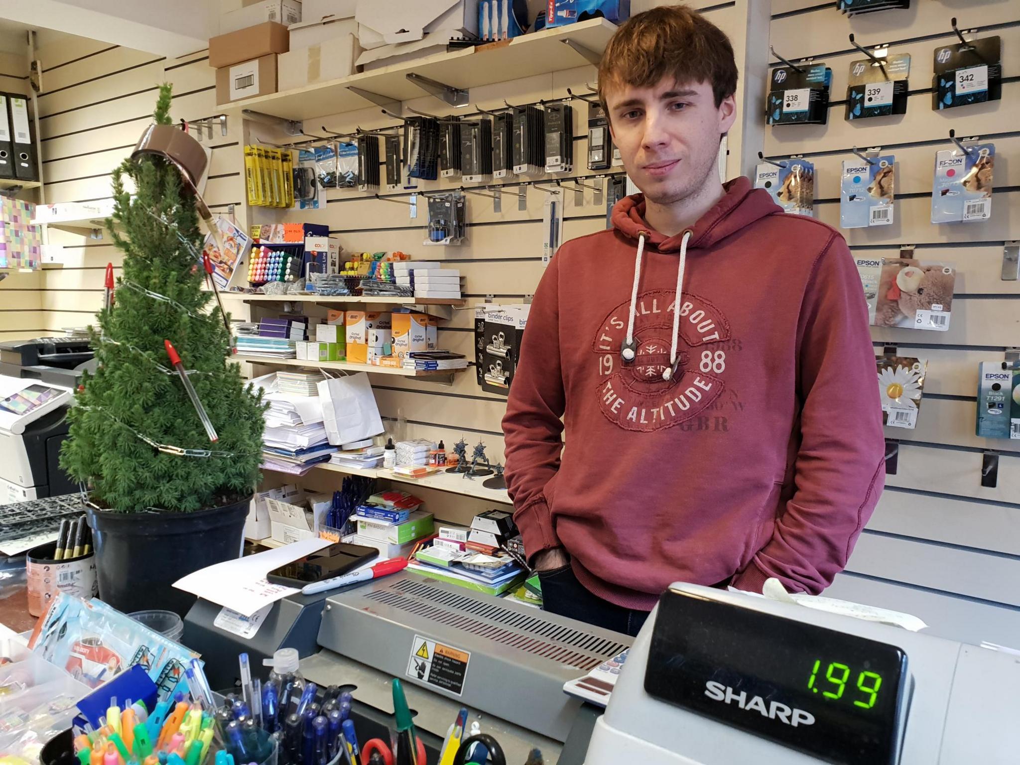 Isaac Crass, manager of Express Printing and Stationary in North Walsham