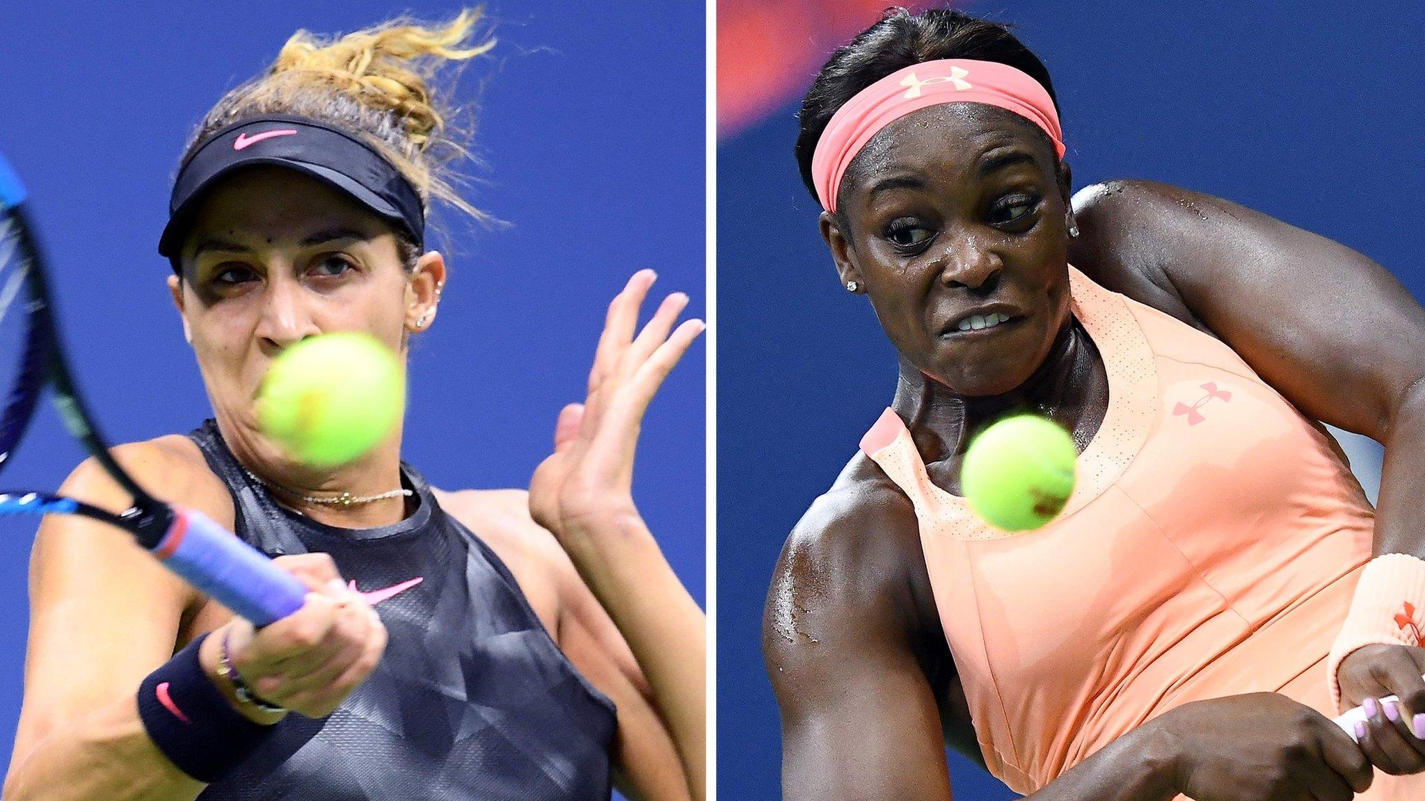 Madison Keys (L) and Sloane Stephens (R)