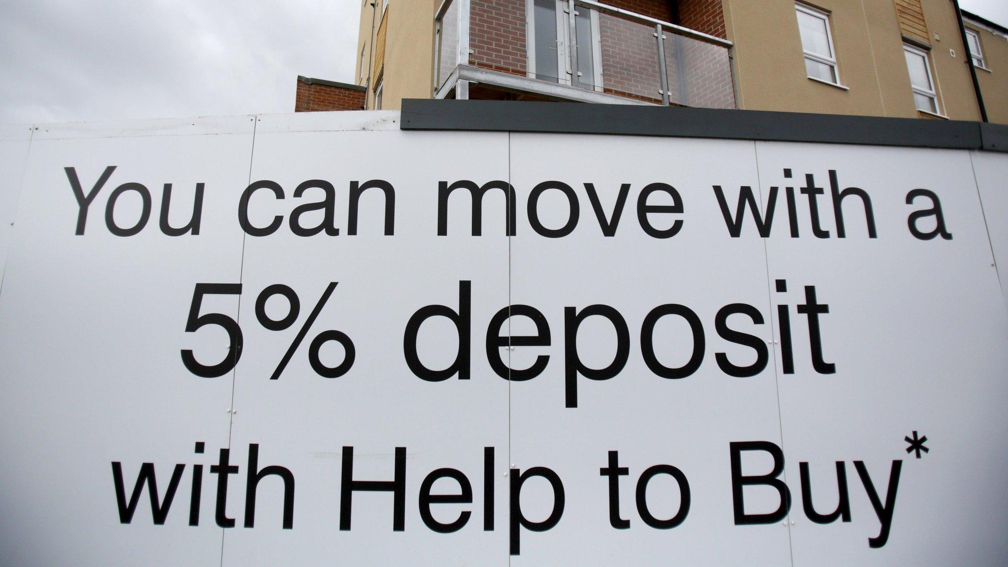 Help to Buy sign on a housing development