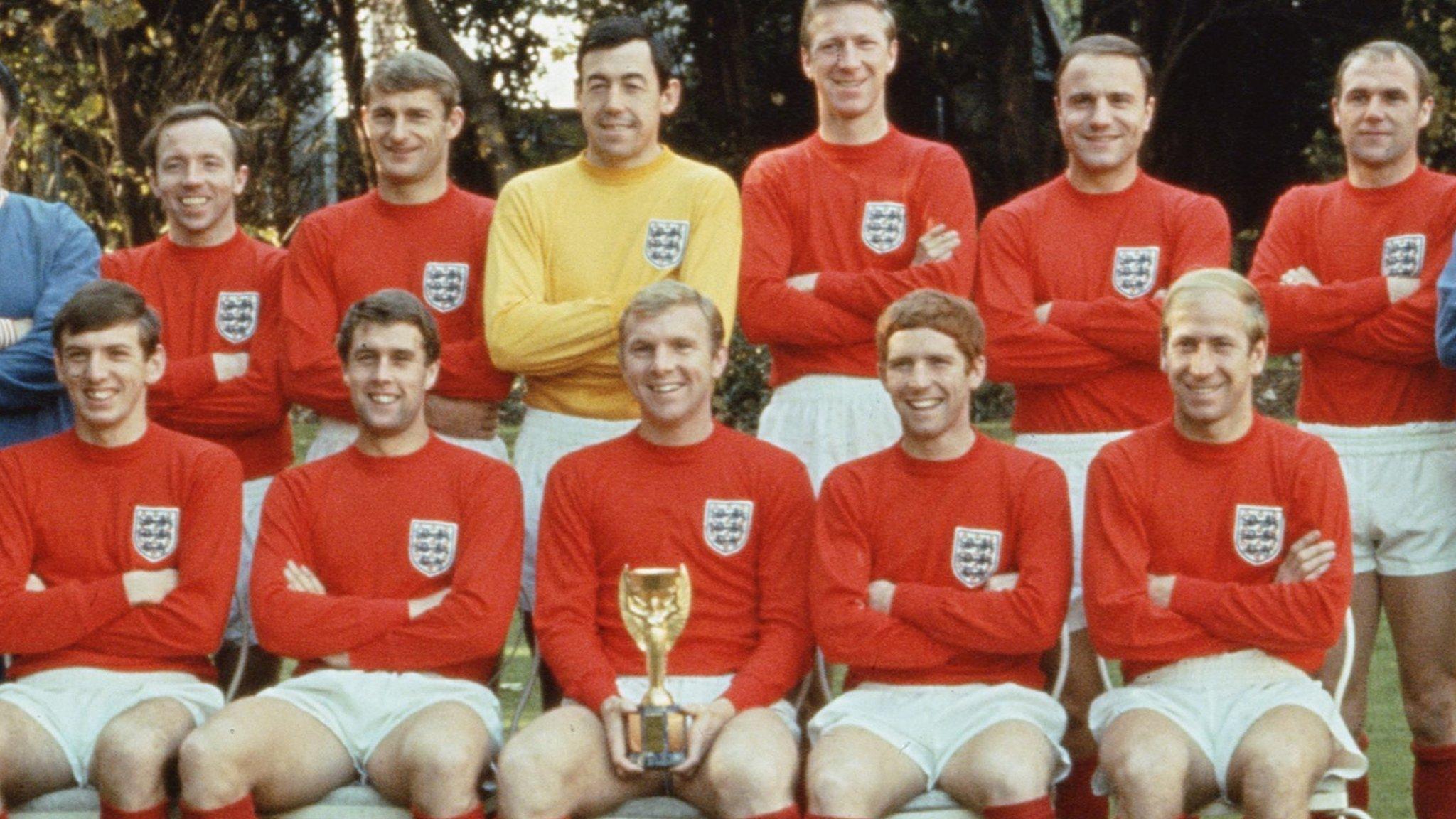 The victorious England team at the 1966 World Cup