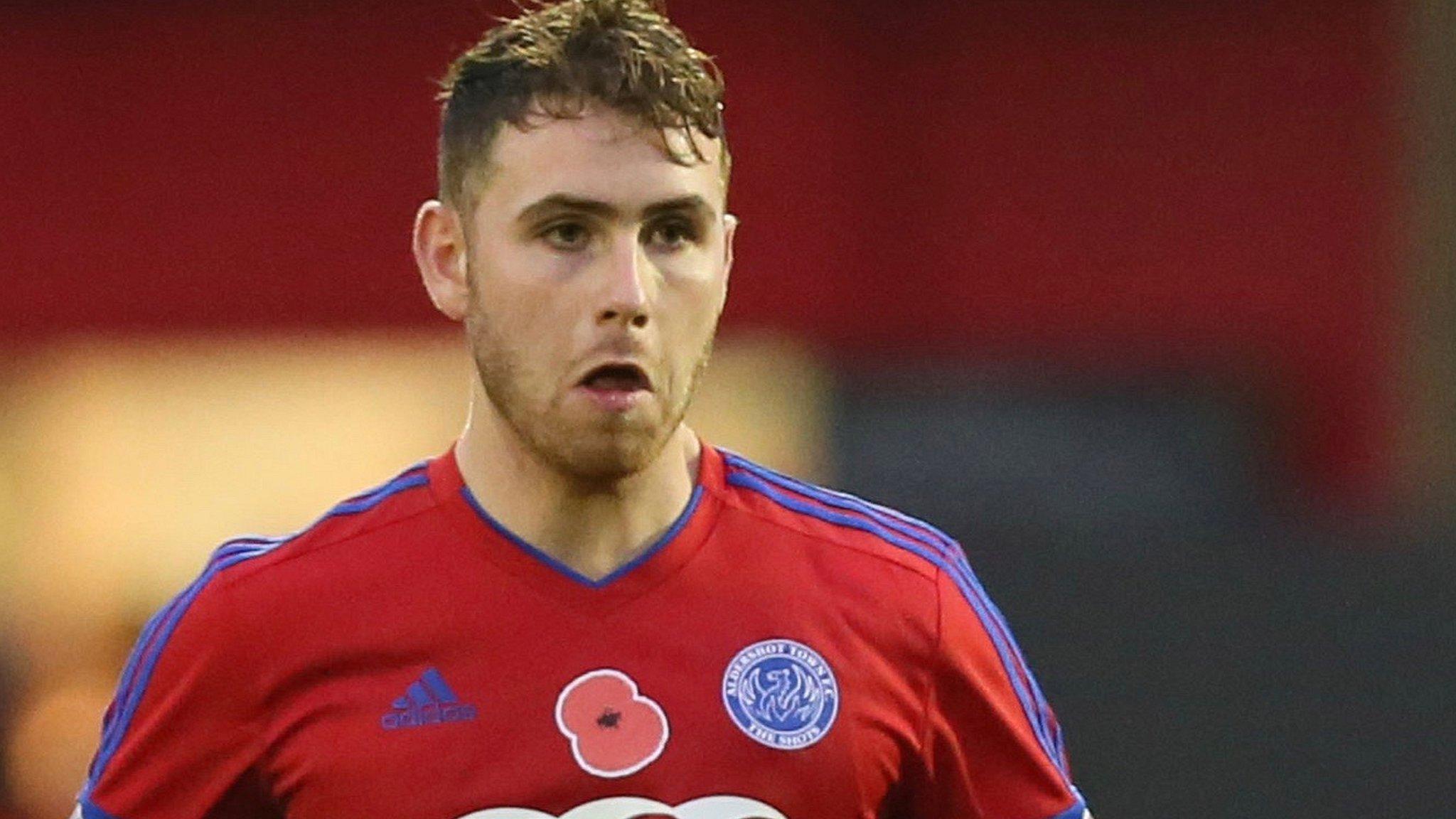 George Fowler in action for Aldershot Town