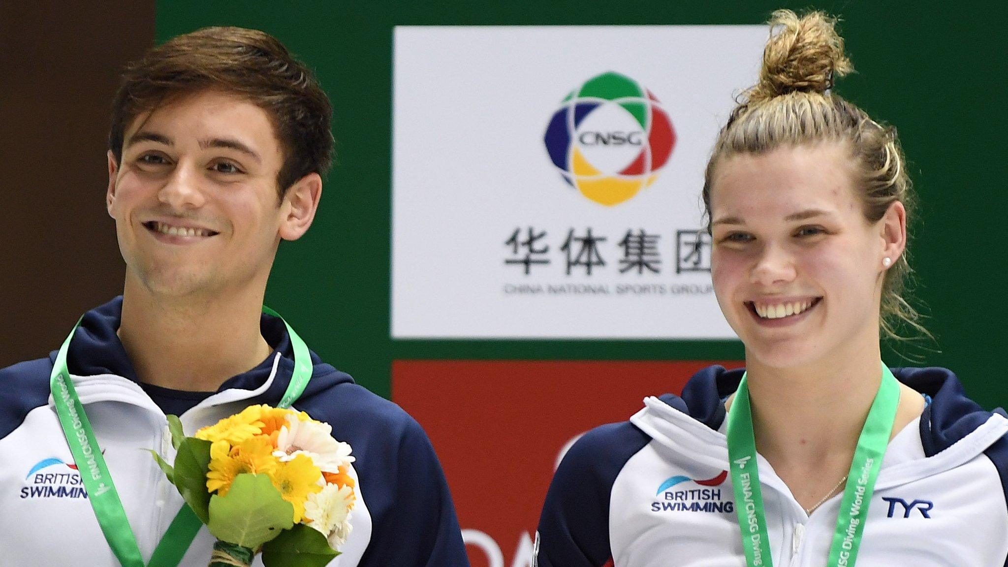 British divers Tom Daley and Grace Reid