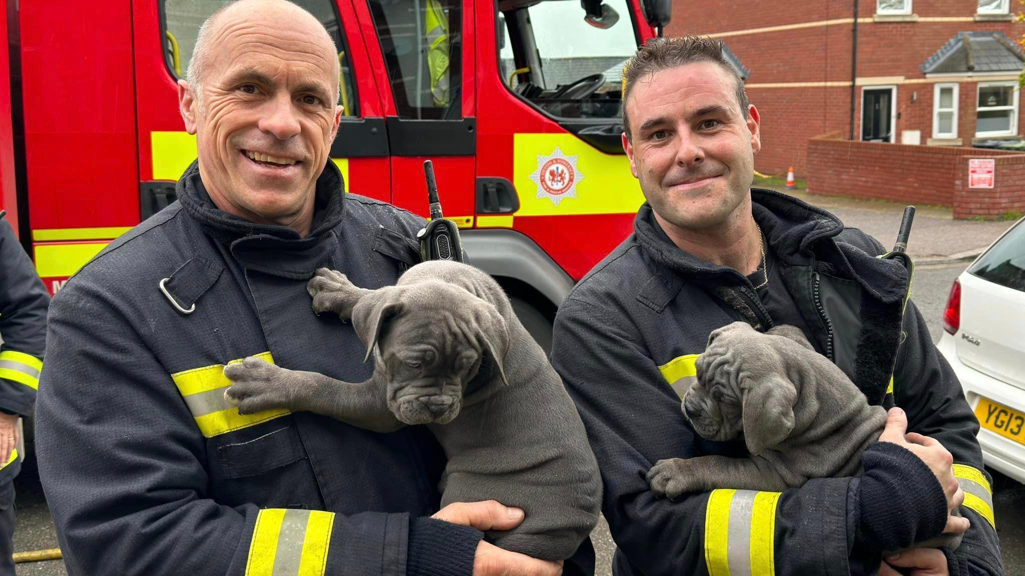 Devon and Somerset Fire Service fire crews
