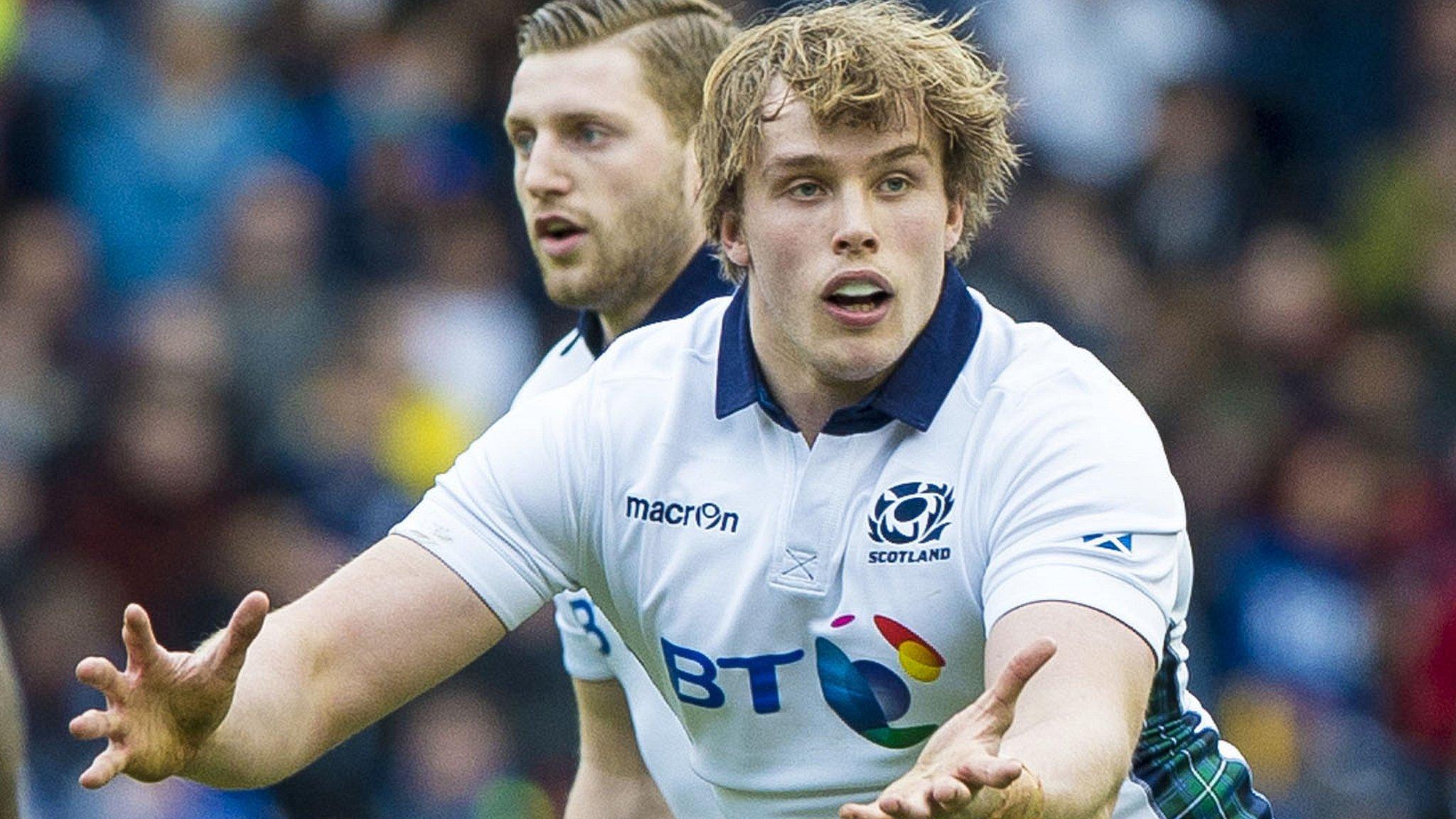 Jonny Gray in action for Scotland against France