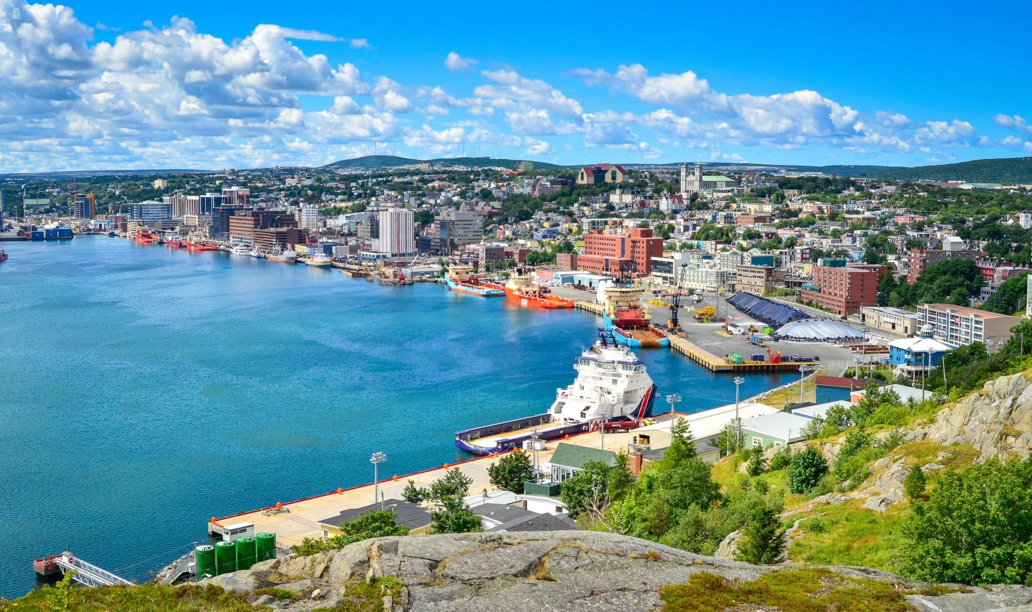 A panorama of St John's, Newfoundland