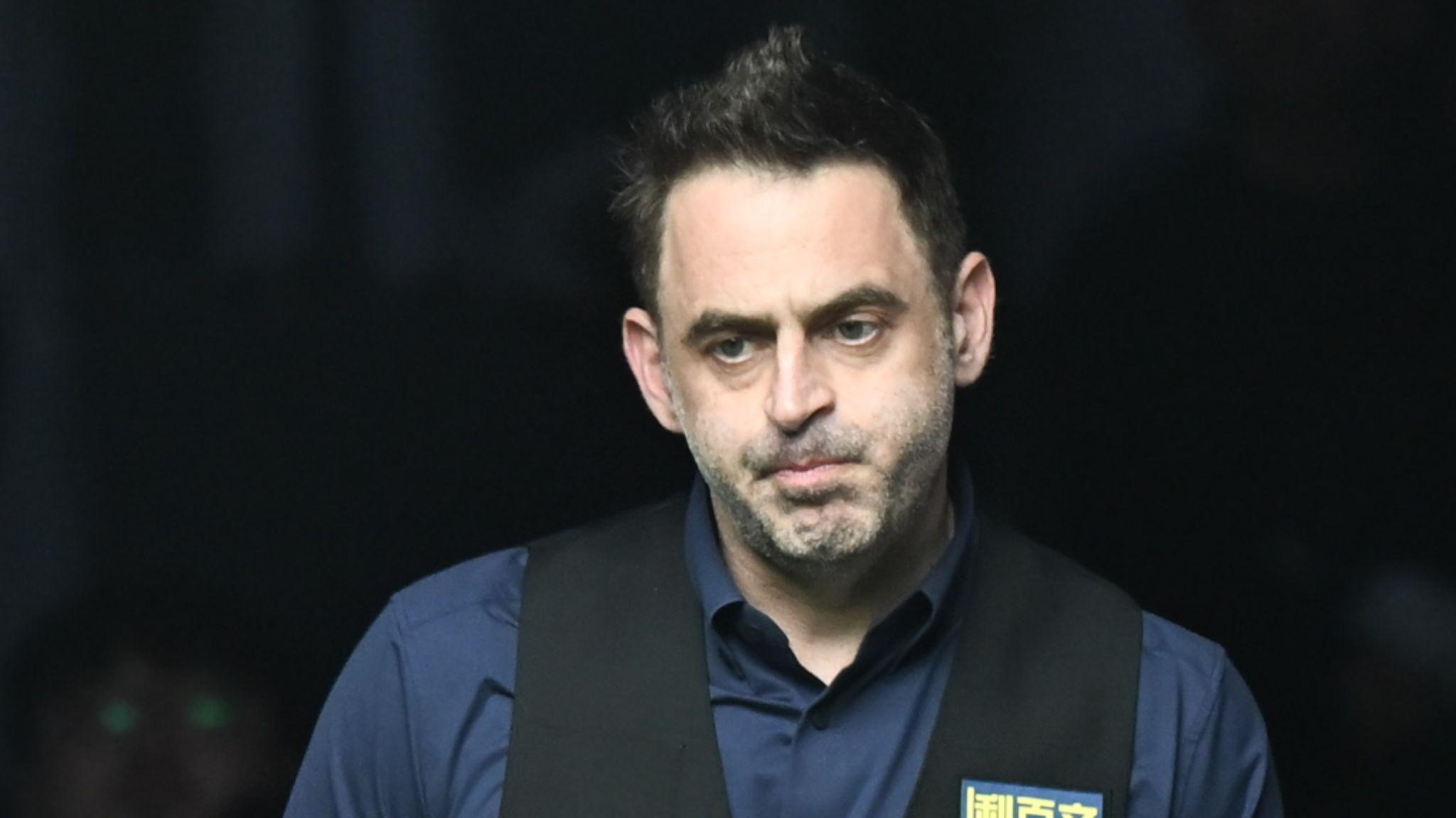 Ronnie O'Sullivan looking thoughtful