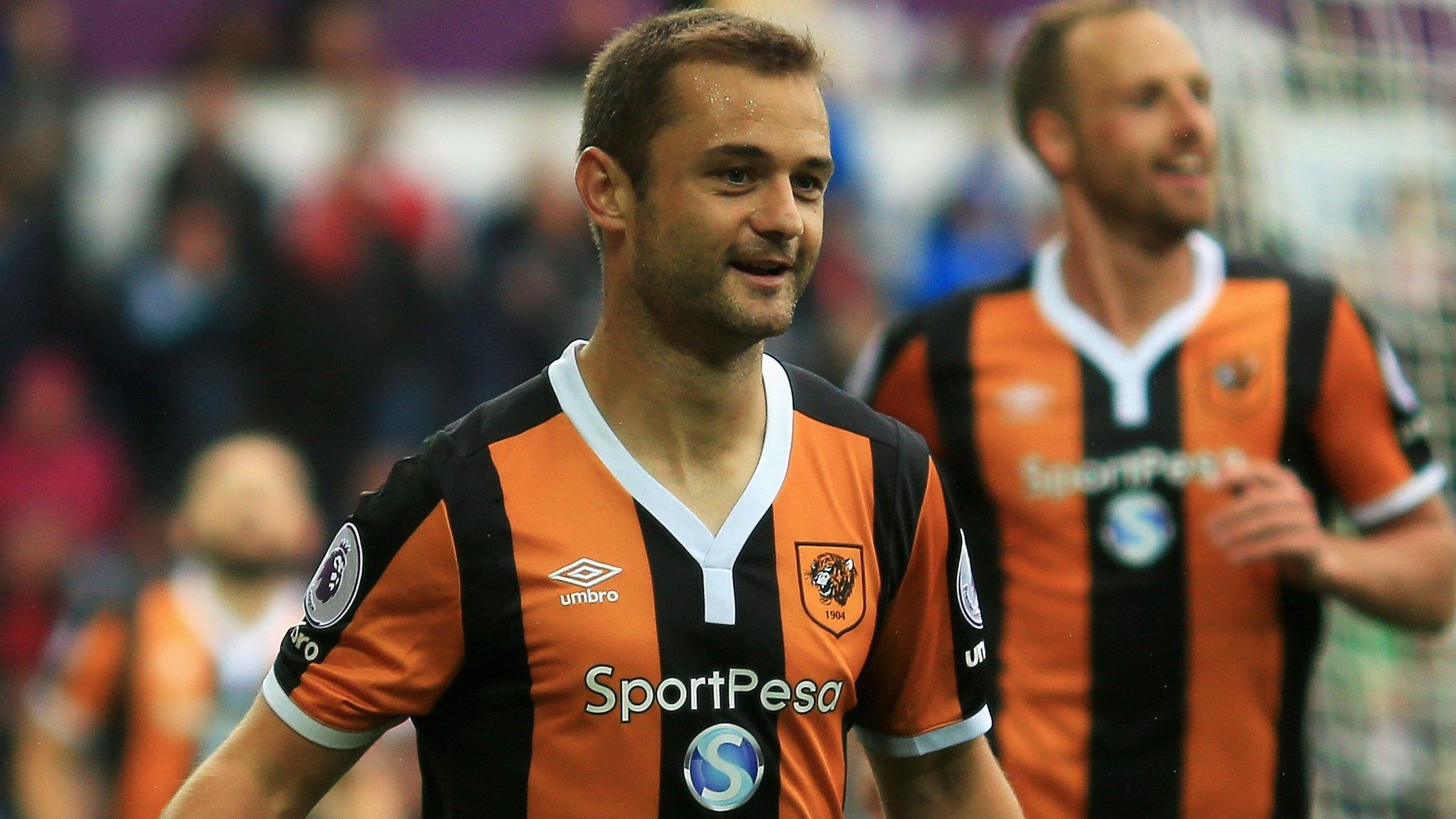 Shaun Maloney of Hull City celebrates