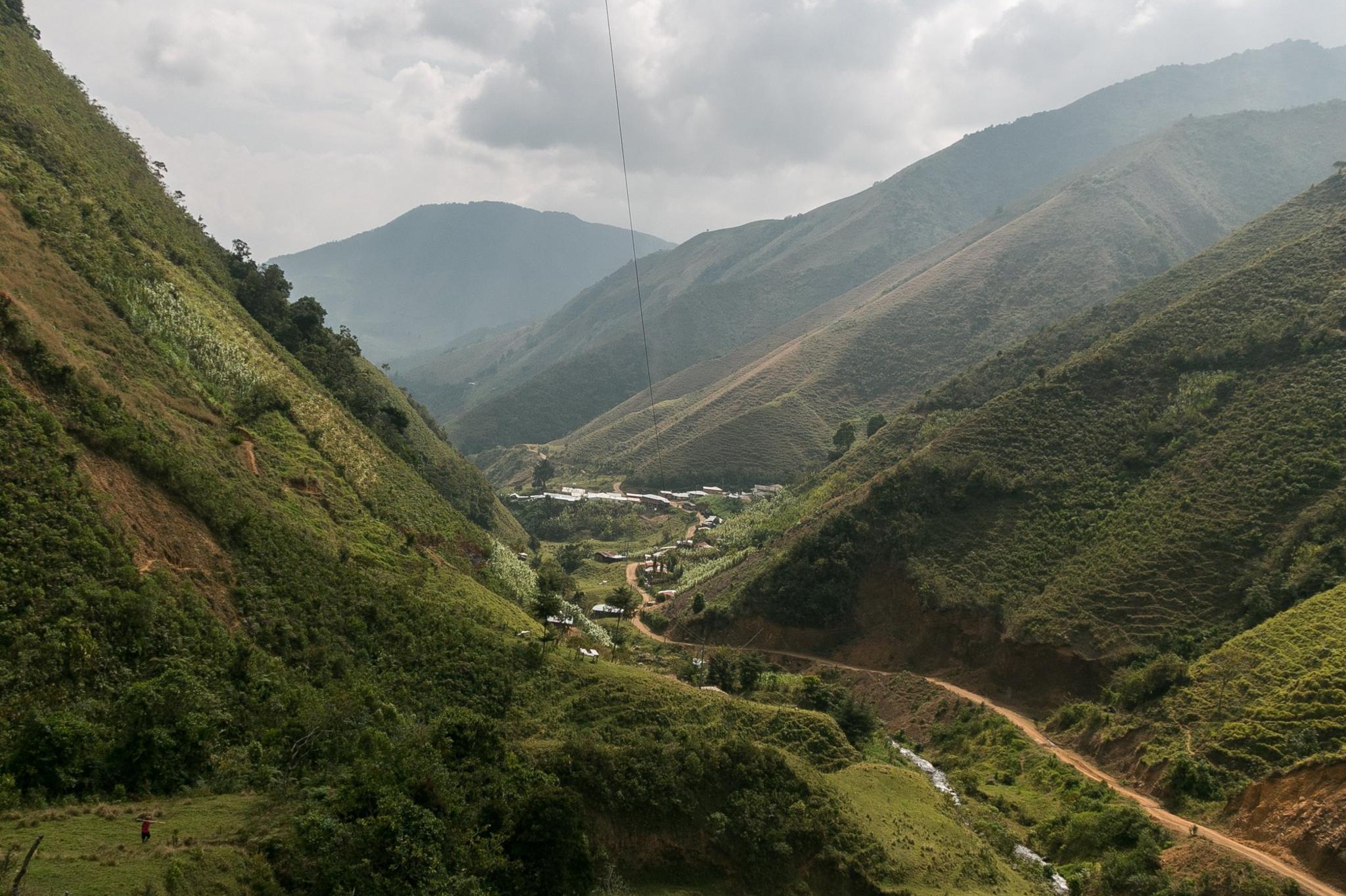 The hamlet of Santa Lucia in Ituango, Antioquia, July 2016