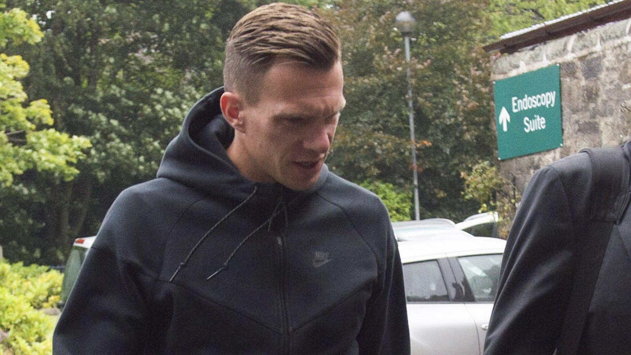 Dorus de Vries arrives for his medical in Glasgow on Friday