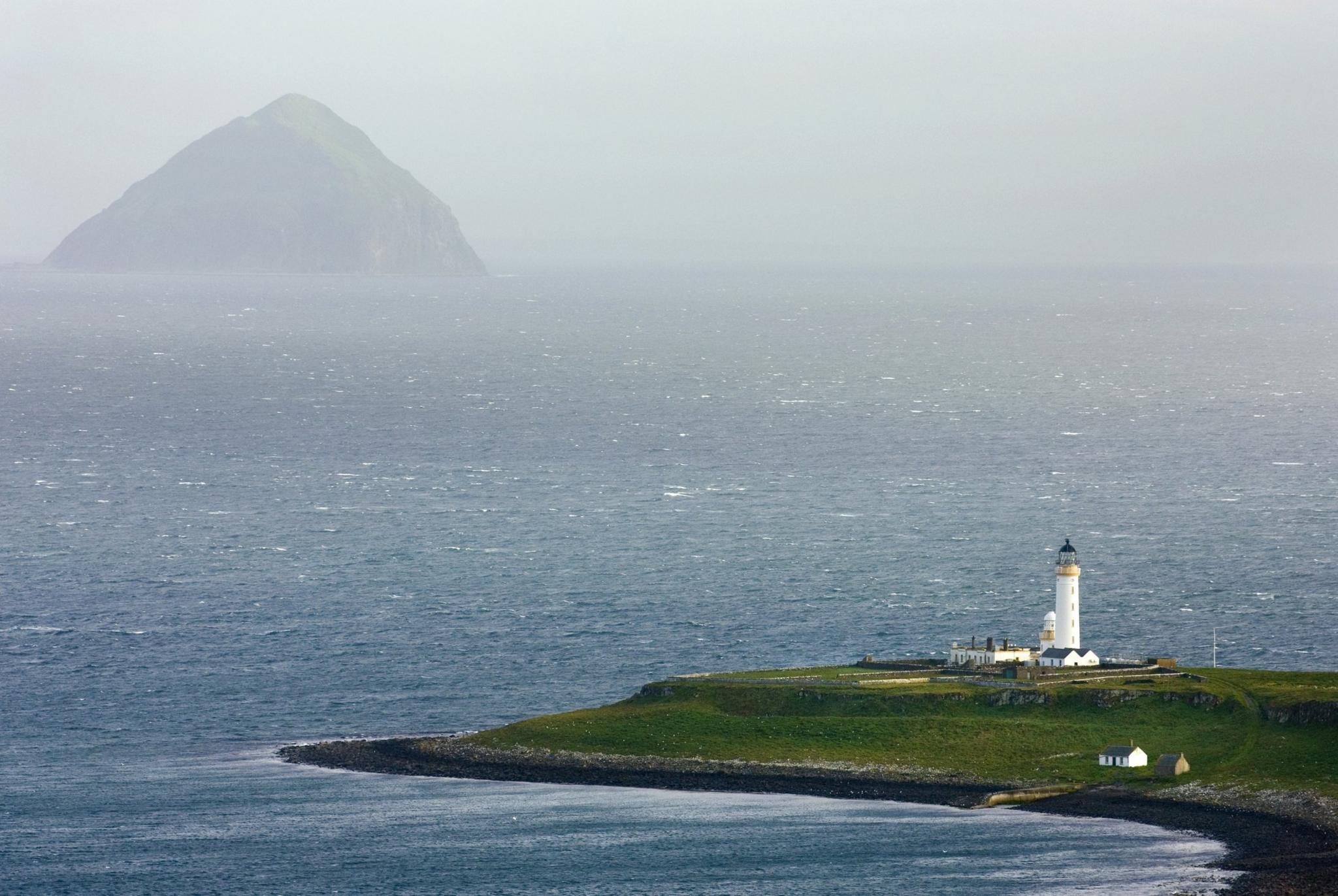 View of Pladda and Ailsa Craig