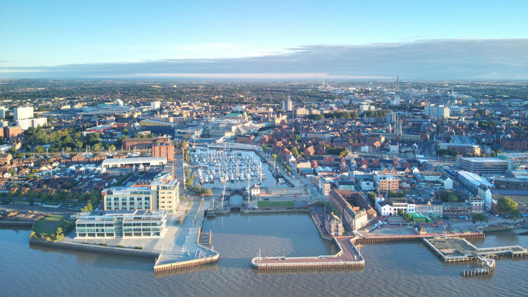 Drone Aerial Photo Of Kingston-Upon-Hull