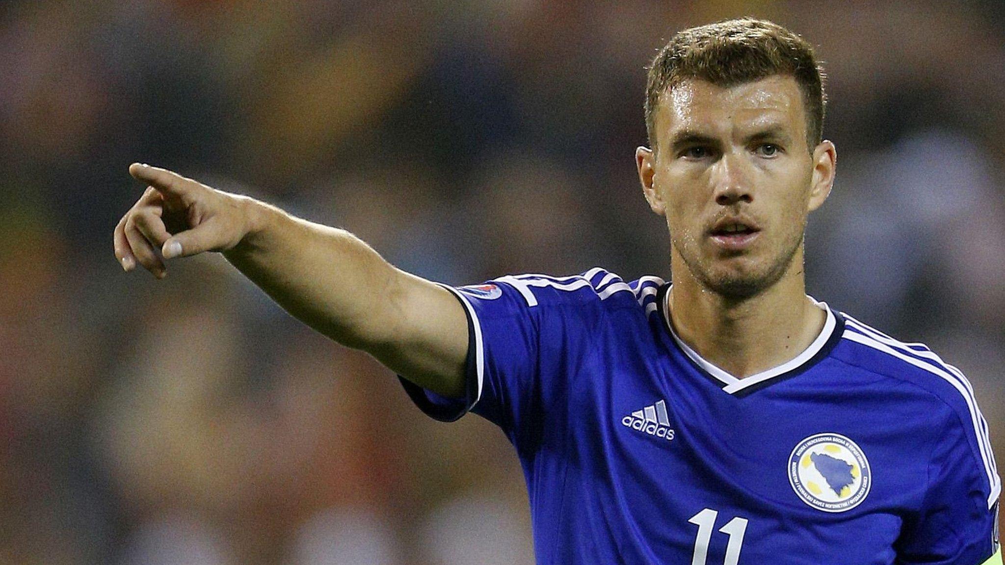 Bosnia-Herzegovina striker Edin Dzeko