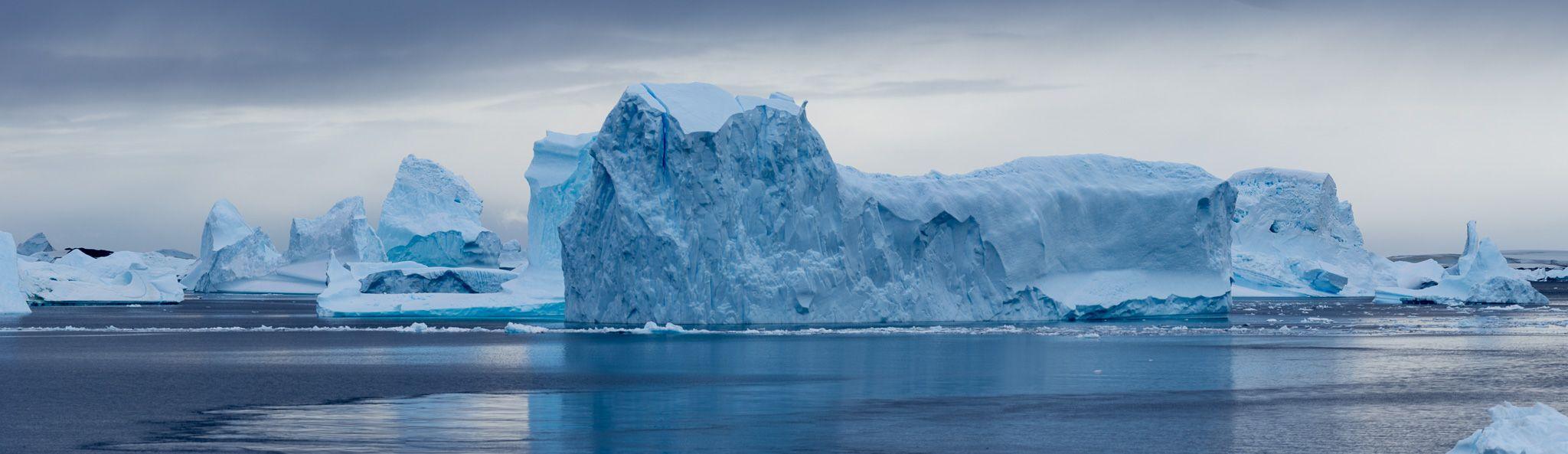 Icebergs in Antarctica