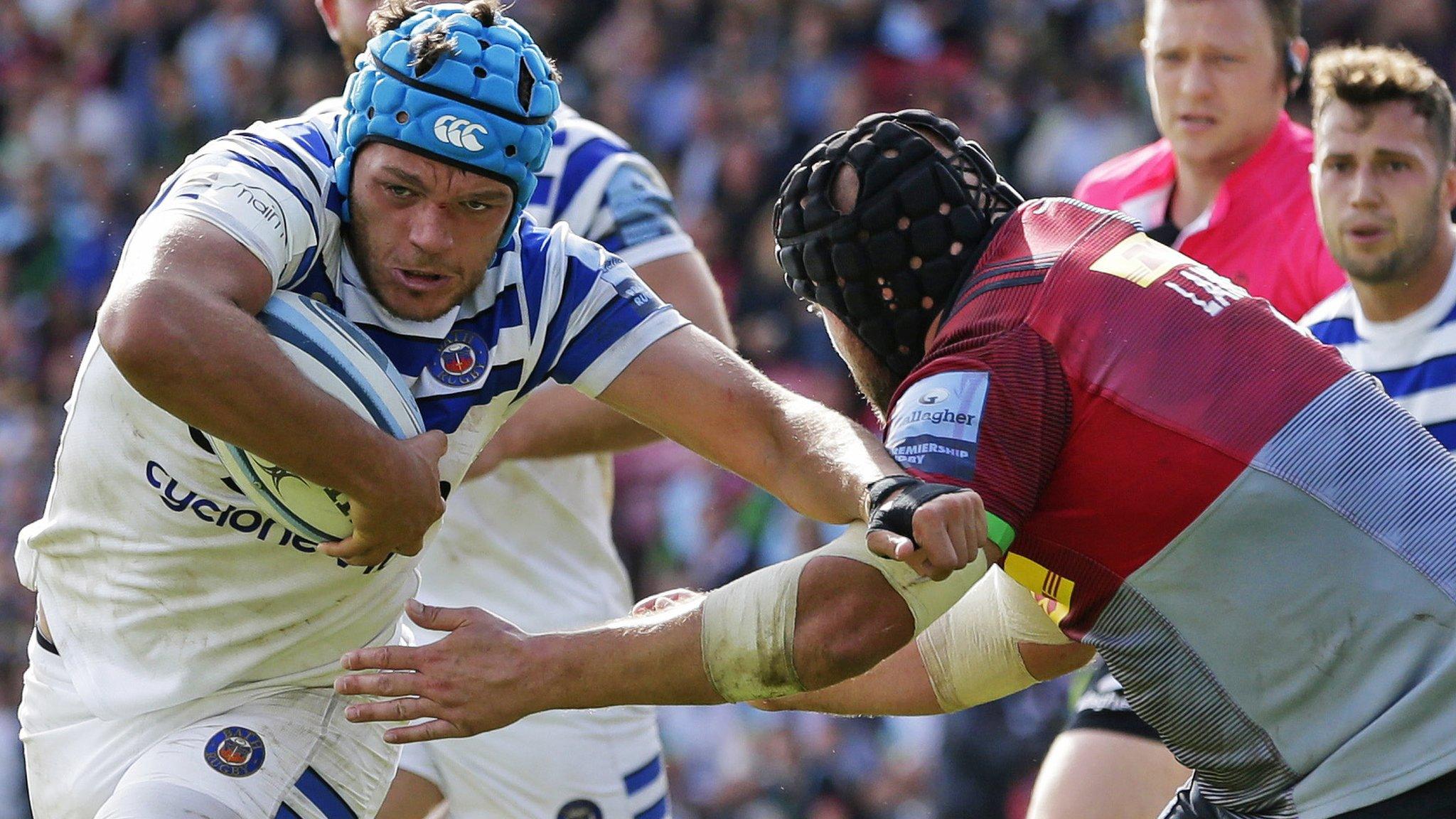 Zach Mercer in action for Bath