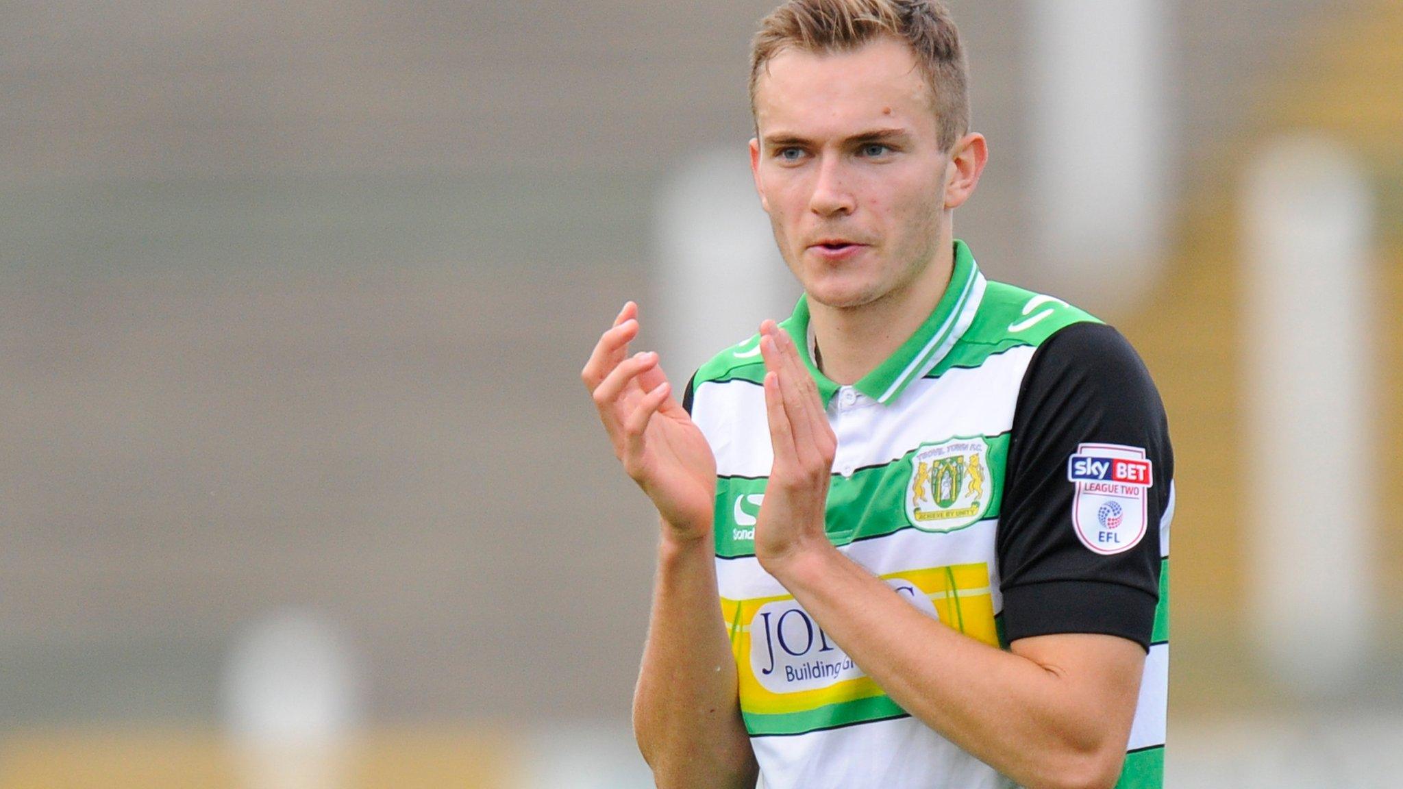 Ryan Hedges in action for Yeovil