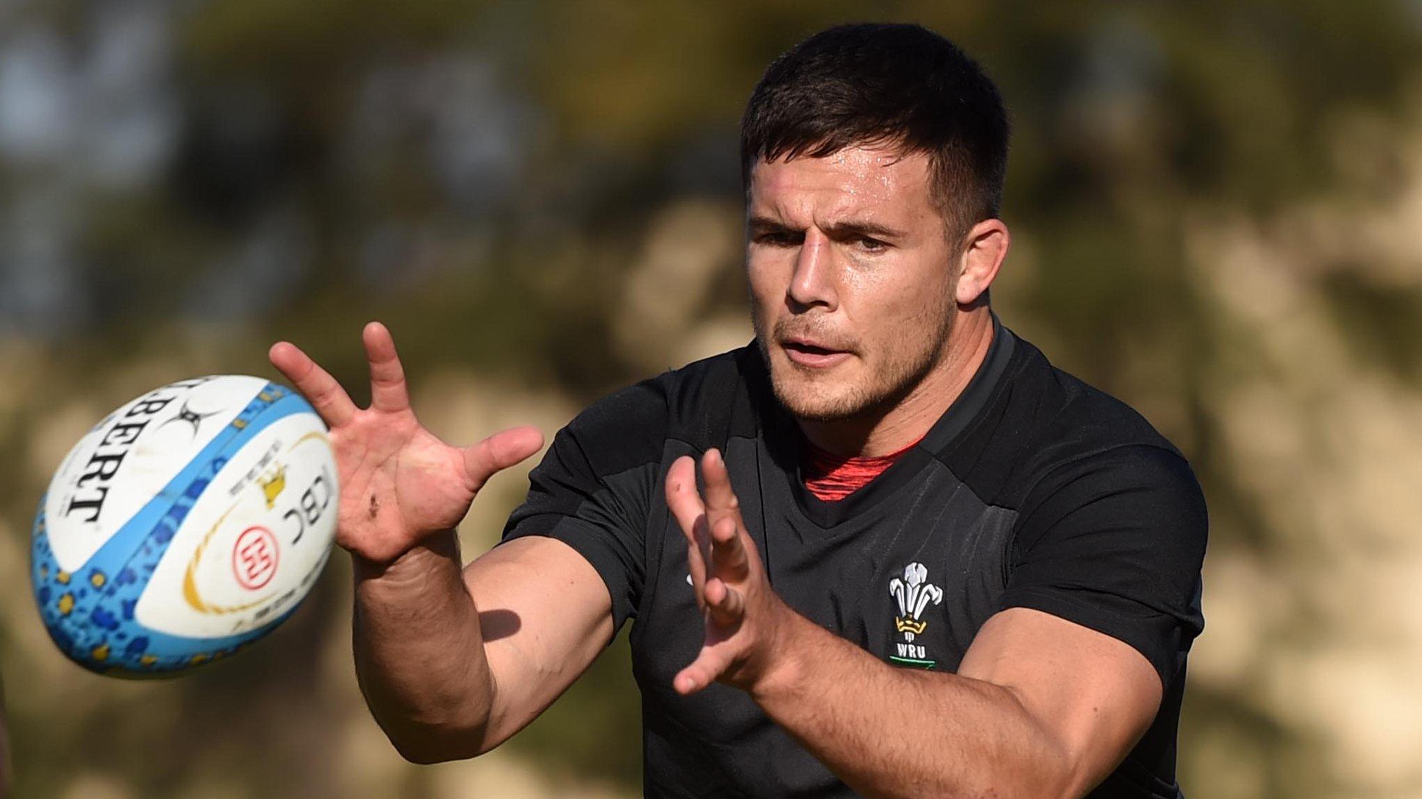 Ellis Jenkins in Wales training