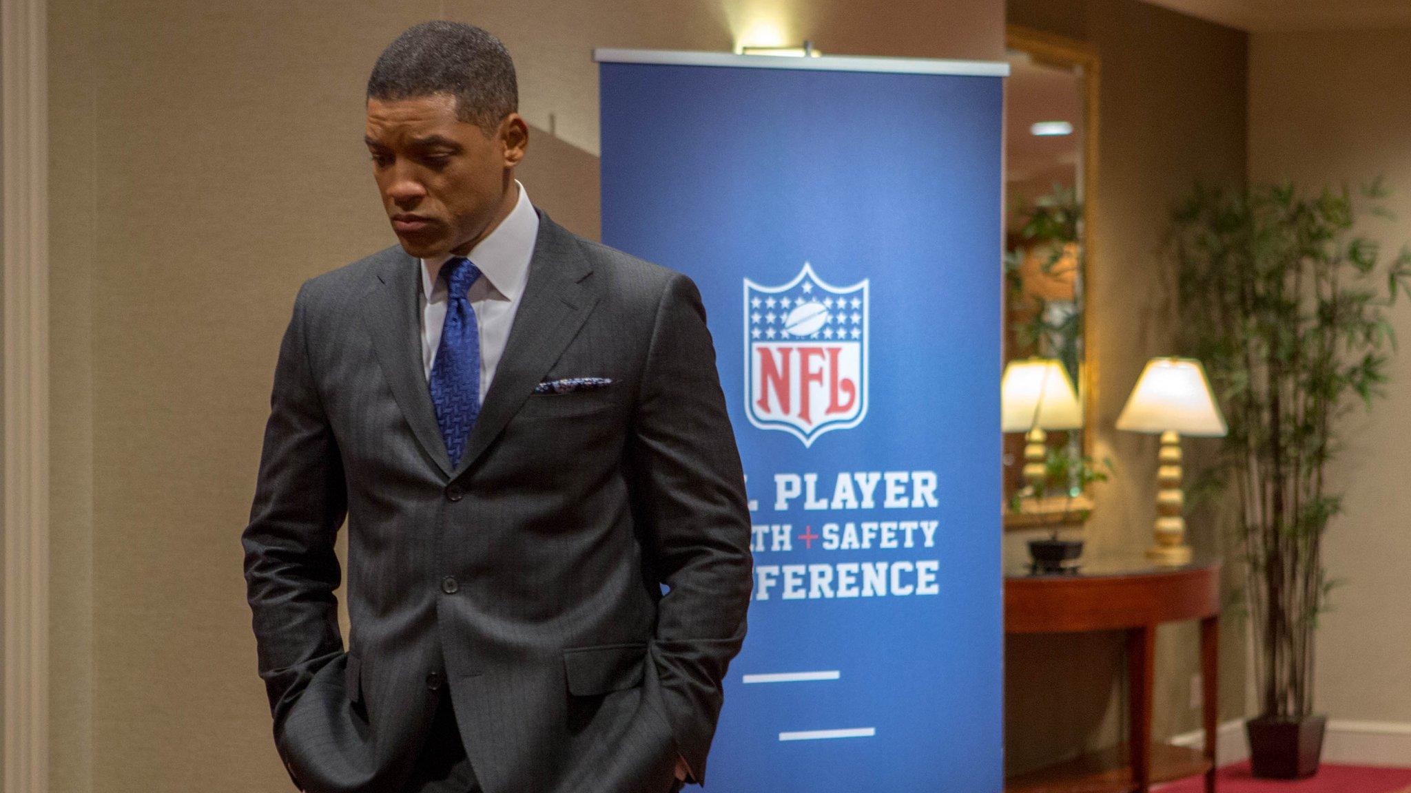 Will Smith as Dr Benet Omalu in the film Concussion