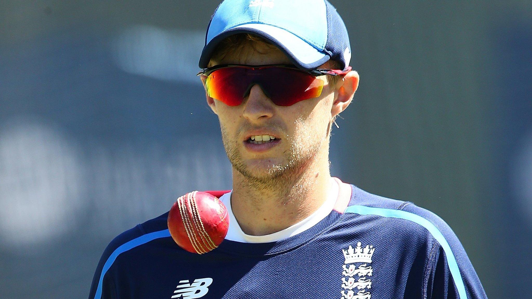 England captain Joe Root in training