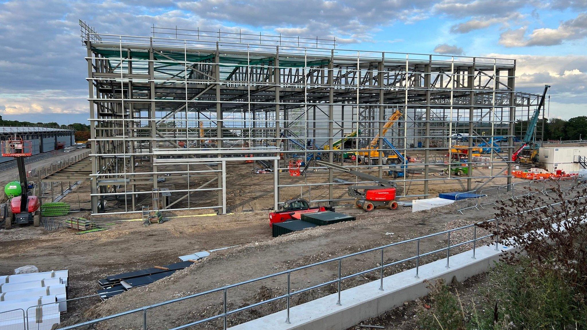 Shinfield Film Studios mid construction