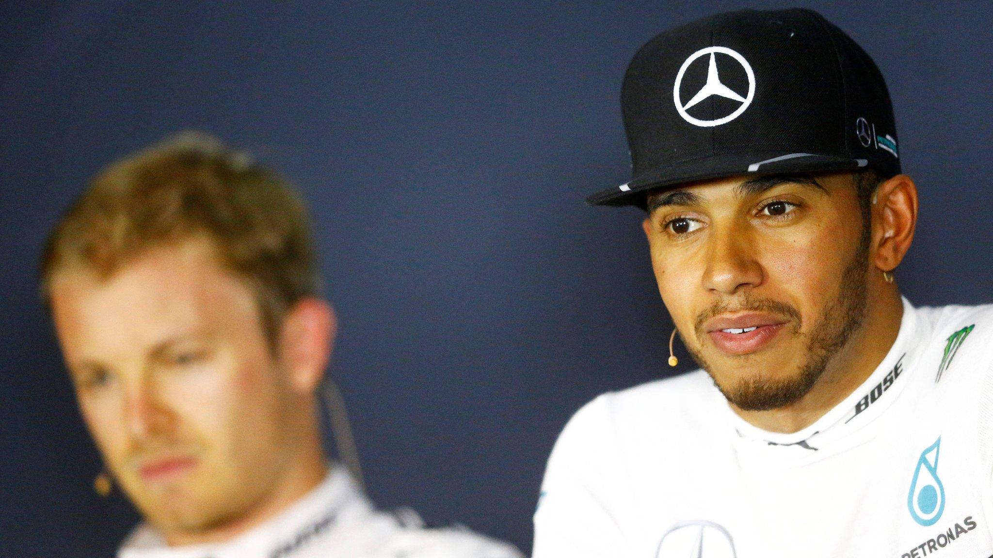 Nico Rosberg and Lewis Hamilton