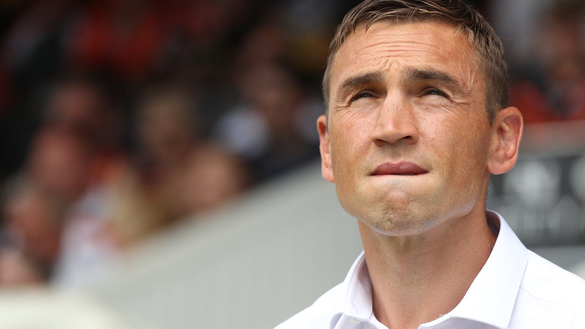 Kevin Sinfield in his first match as Leeds Rhinos director of rugby