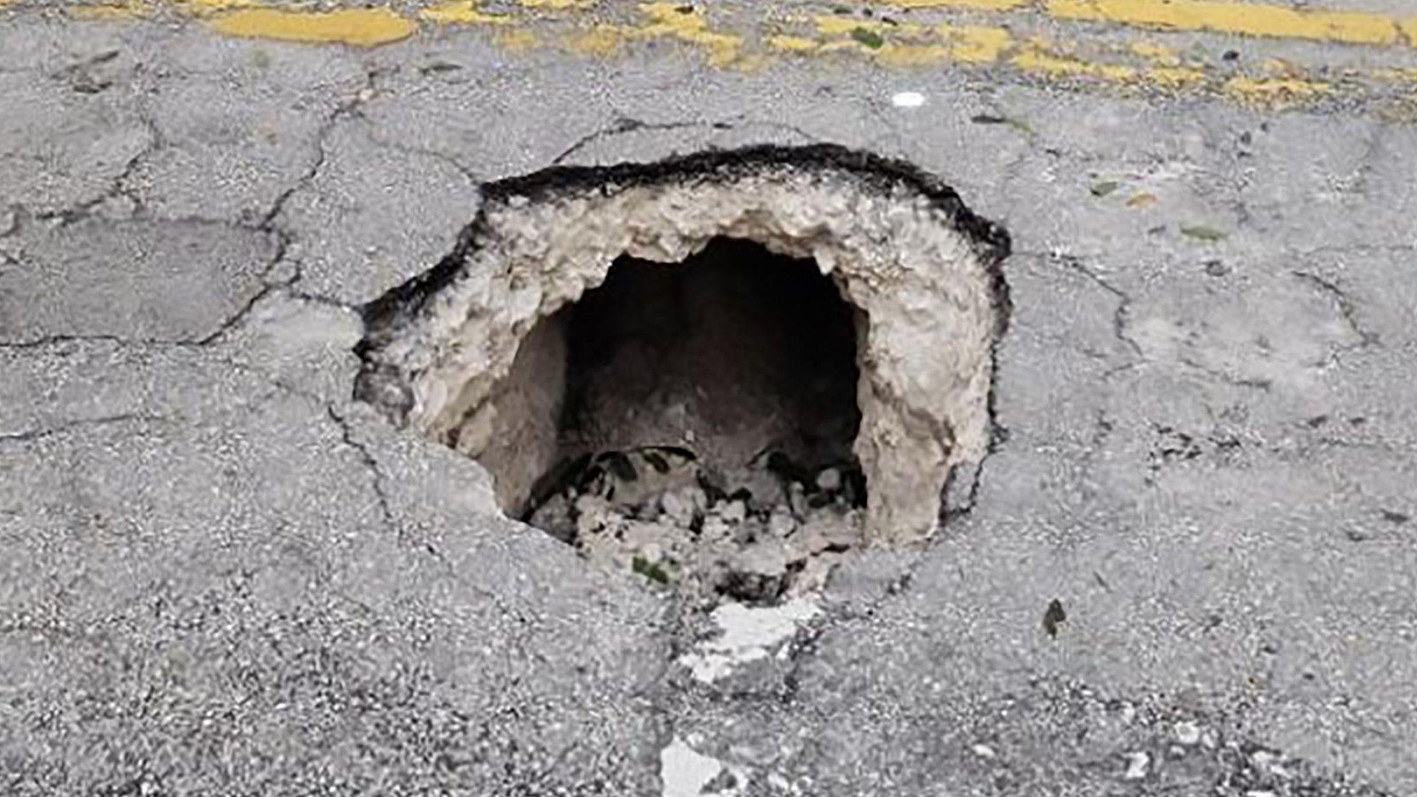 Sinkhole.