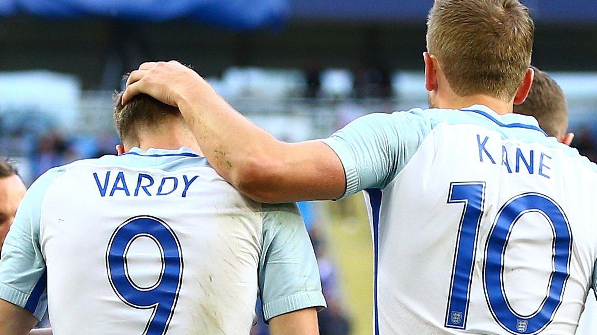 Jamie Vardy and Harry Kane