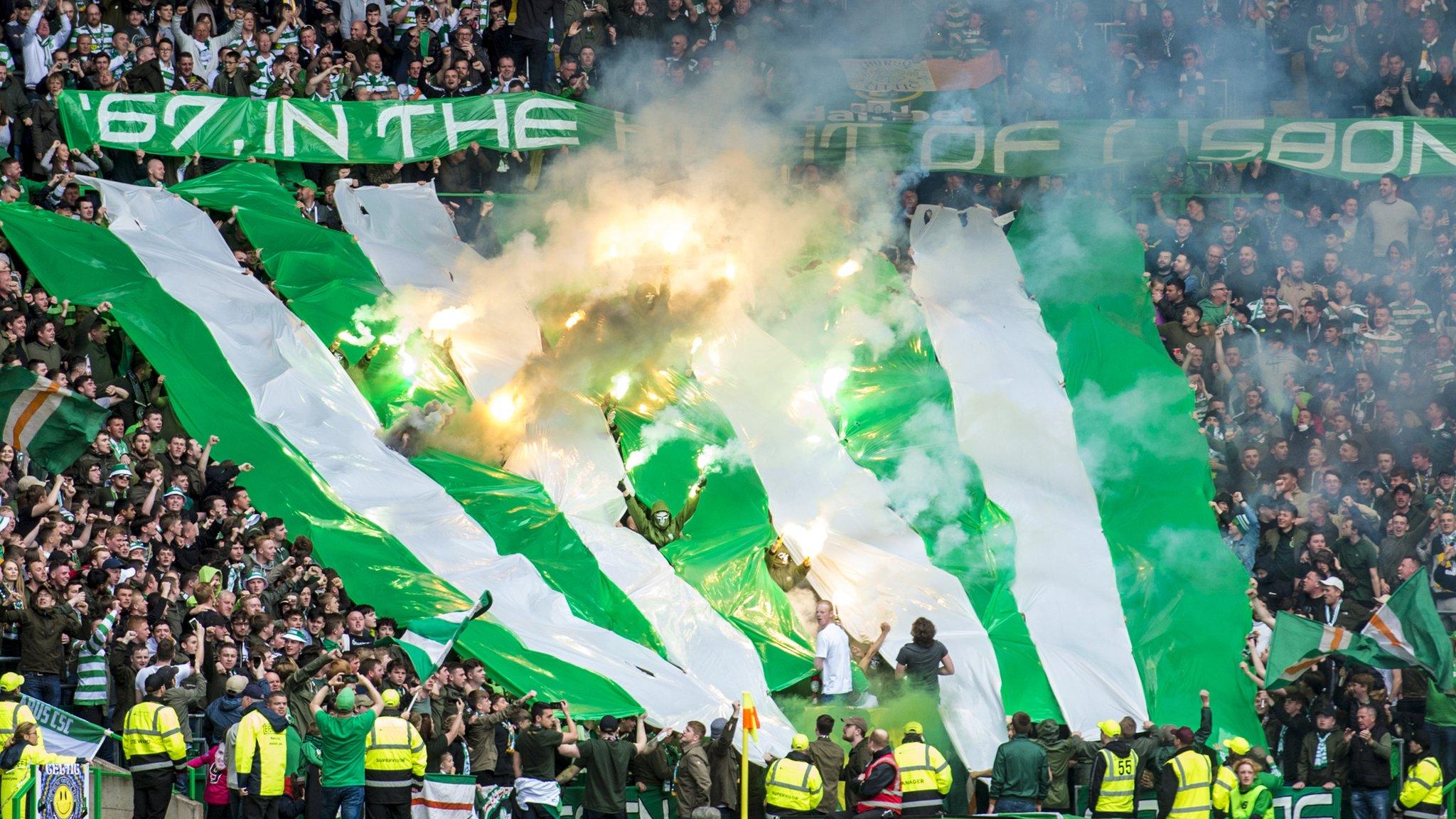 The Green Brigade section at Celtic Park