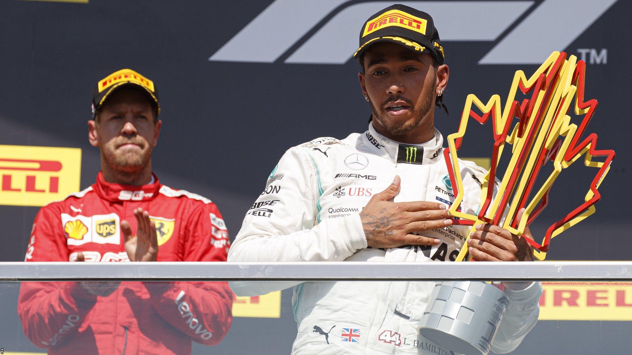 Sebastian Vettel and Lewis Hamilton