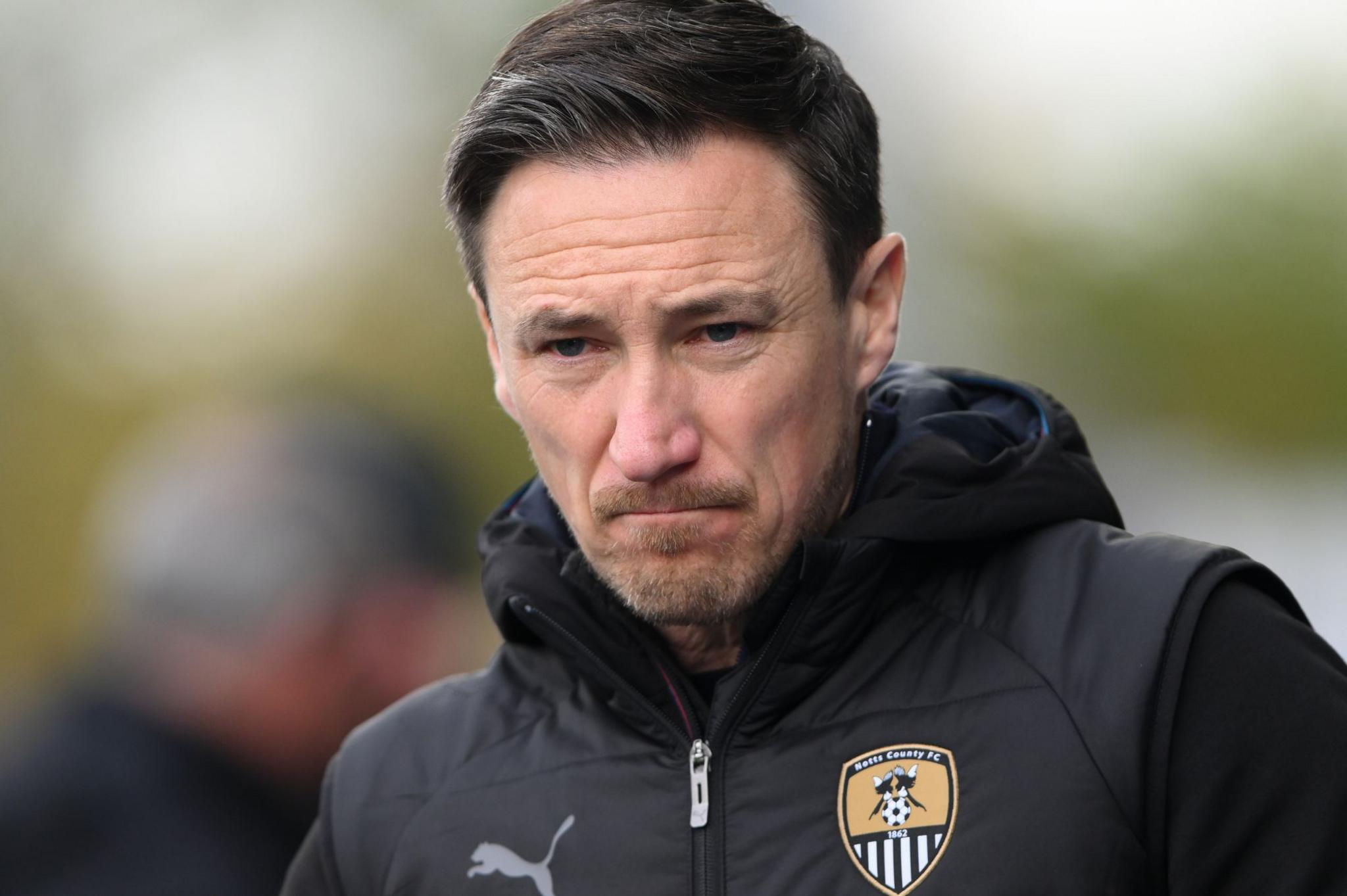 Notts County Football manager Stuart Maynard