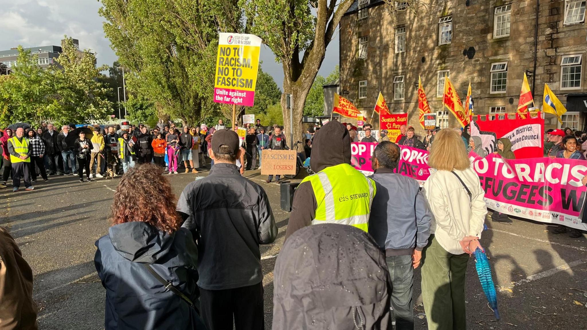 Stand Up to Racism demonstration in Paisley 