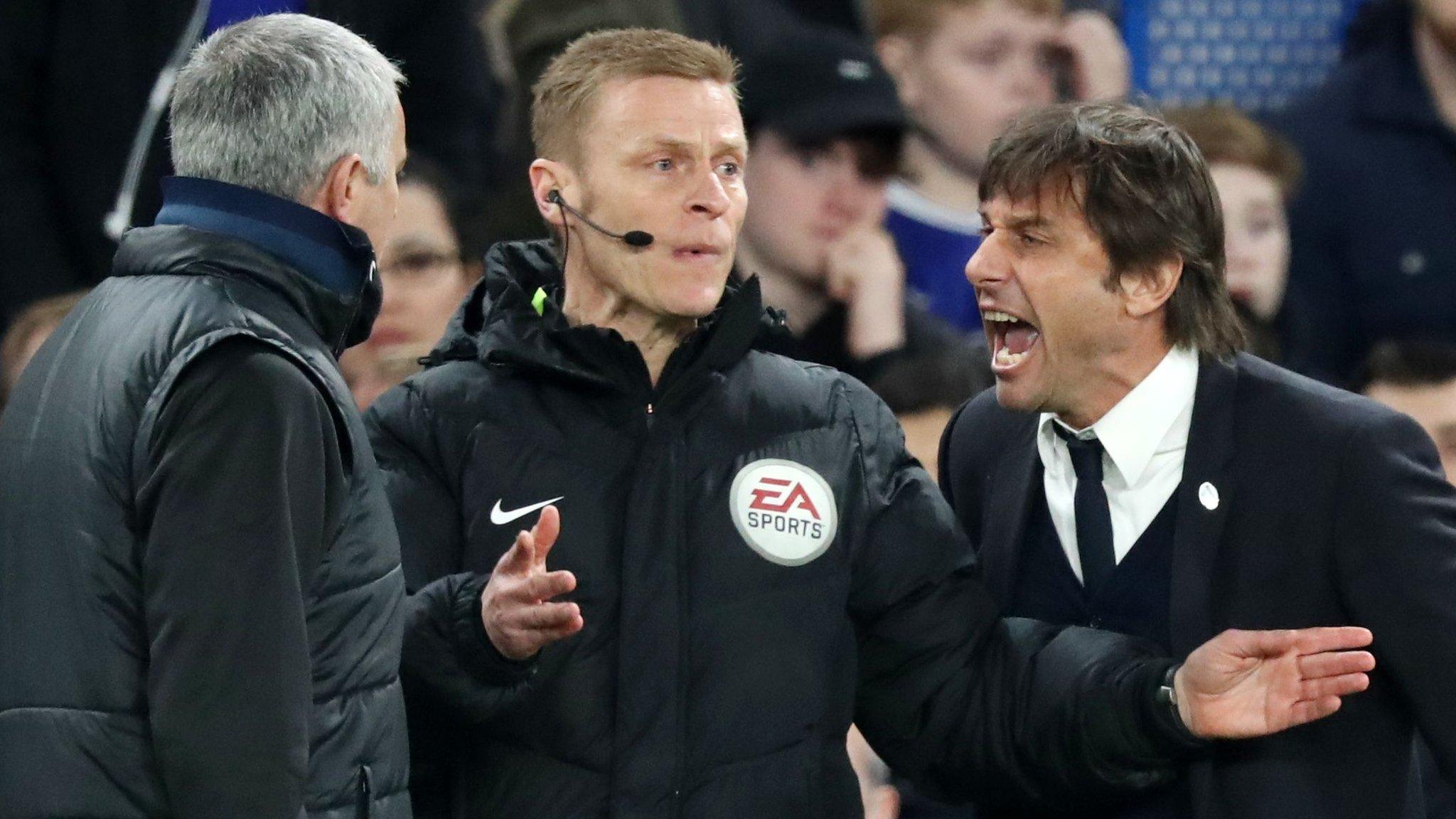 Jose Mourinho (left) and Antonio Conte (right)