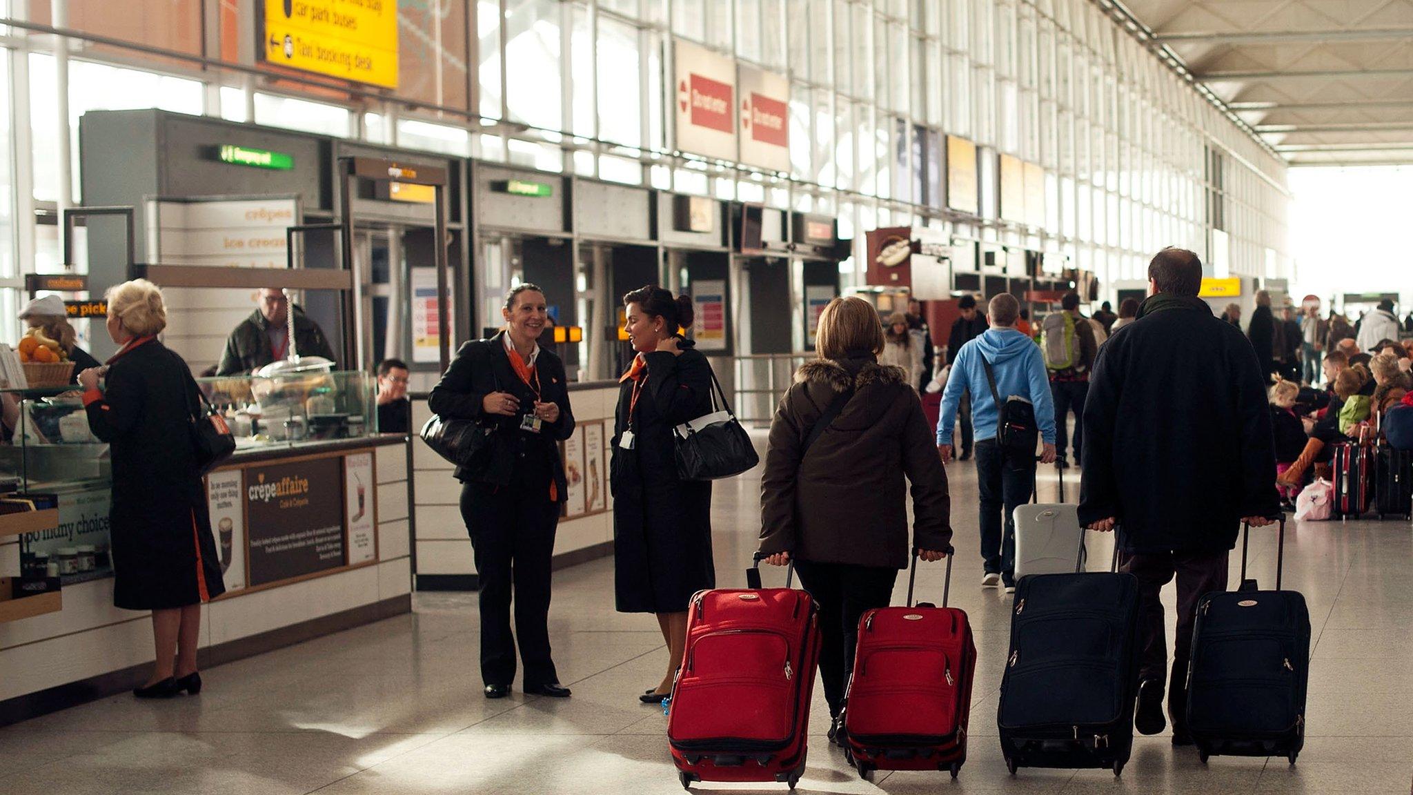 Passengers at Stansted