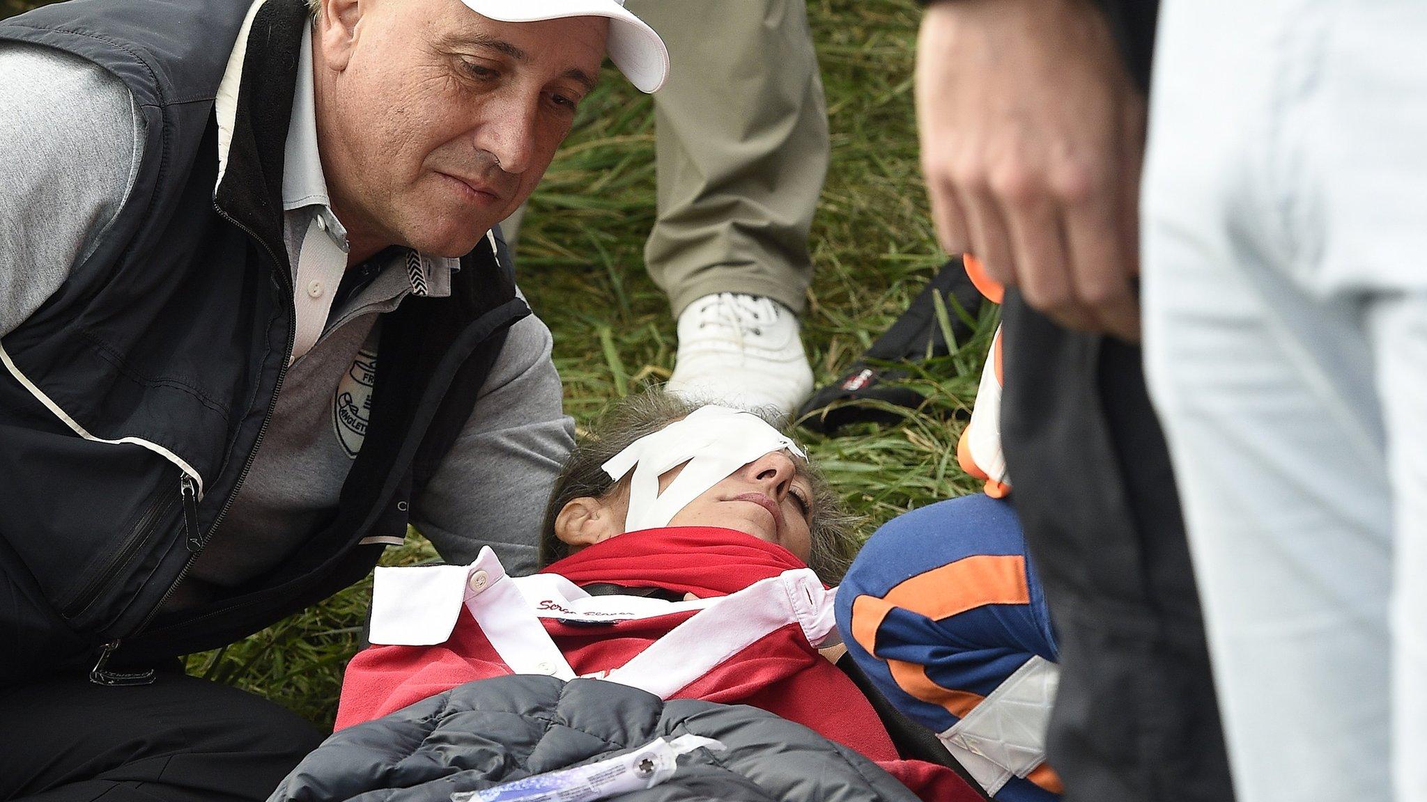 Corine Remande injured at the Ryder Cup