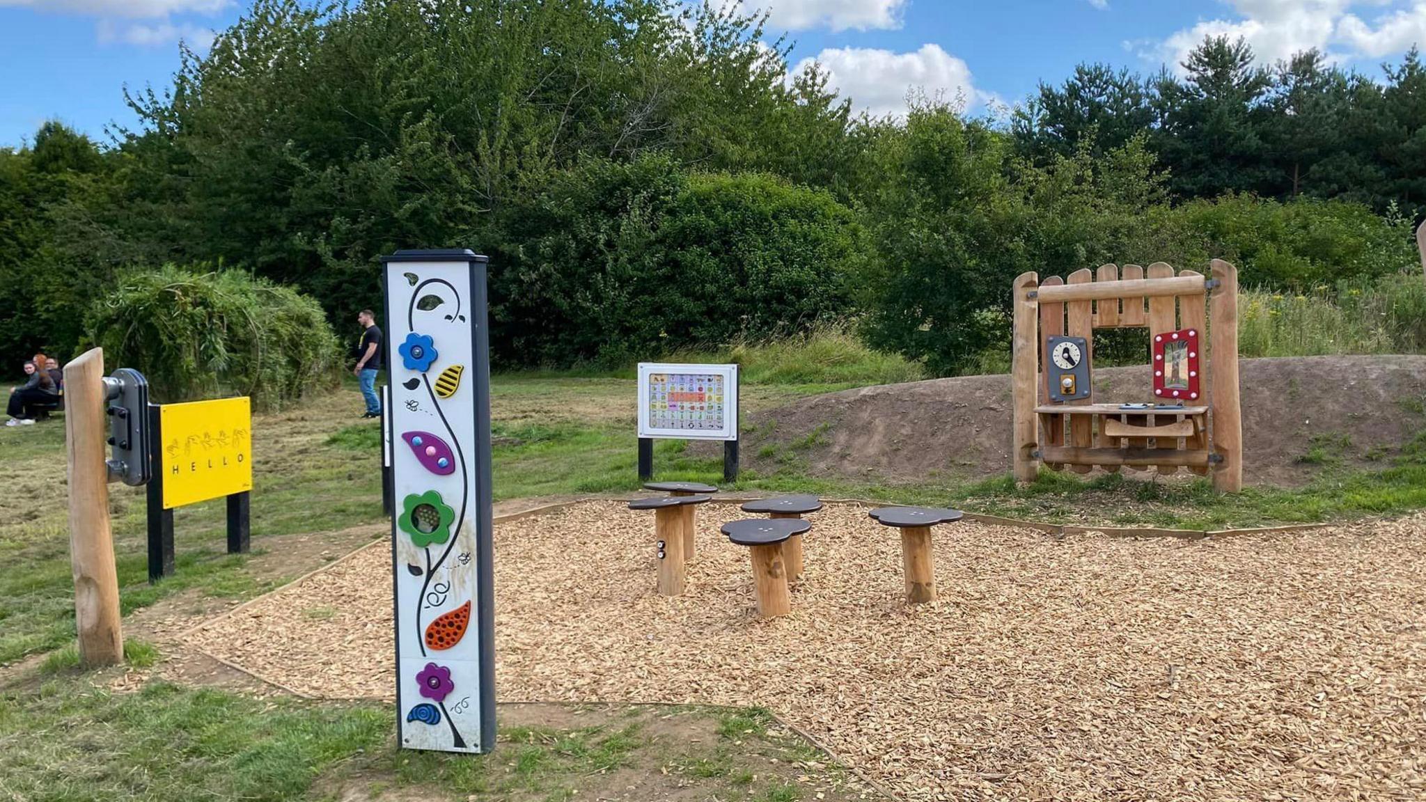 Tactile area and sensory panels