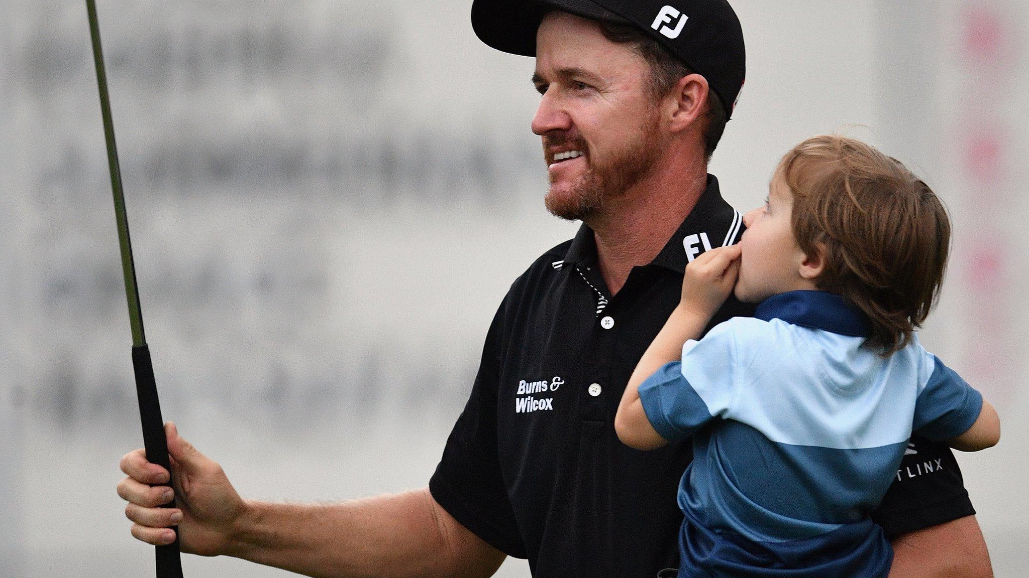 Jimmy Walker celebrates