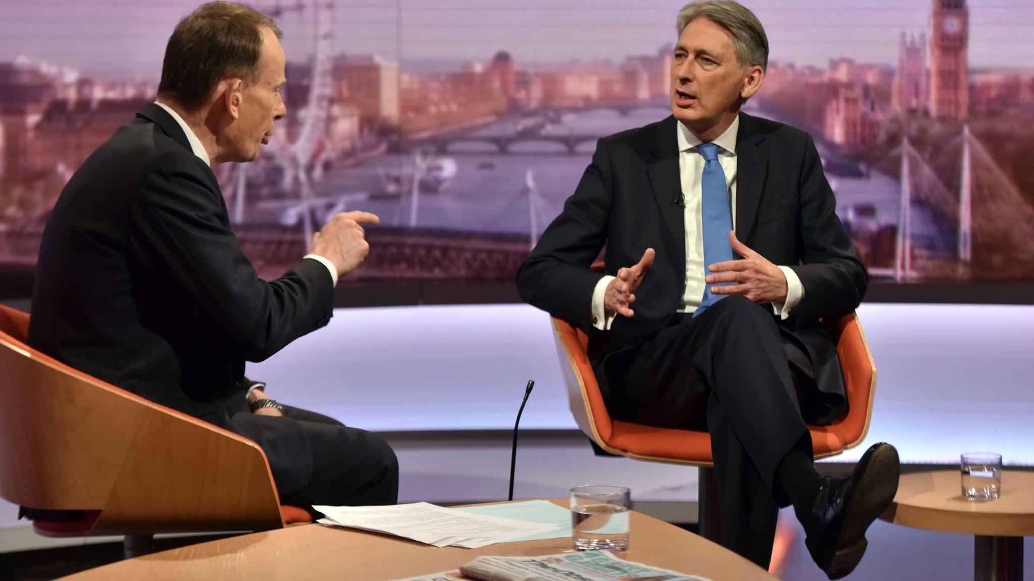 Andrew Marr and Philip Hammond