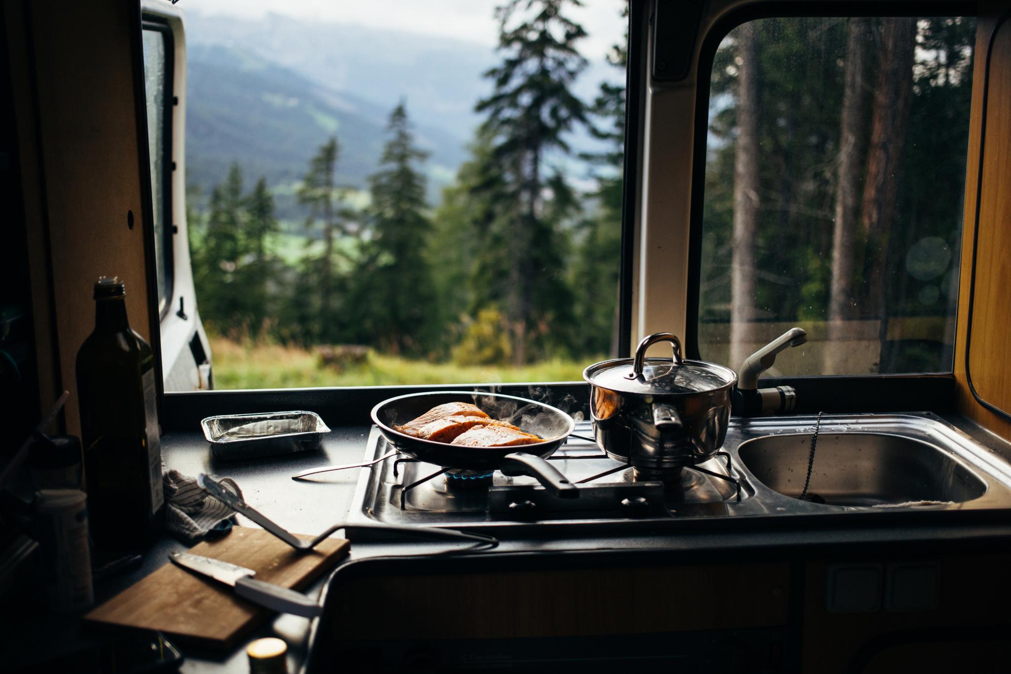 Hobs in a campervan