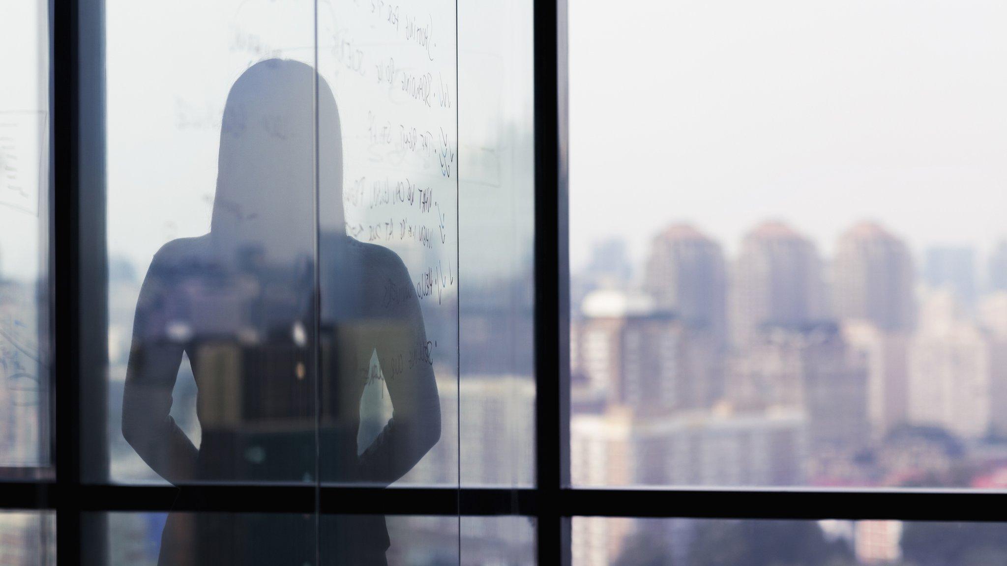 Woman at window