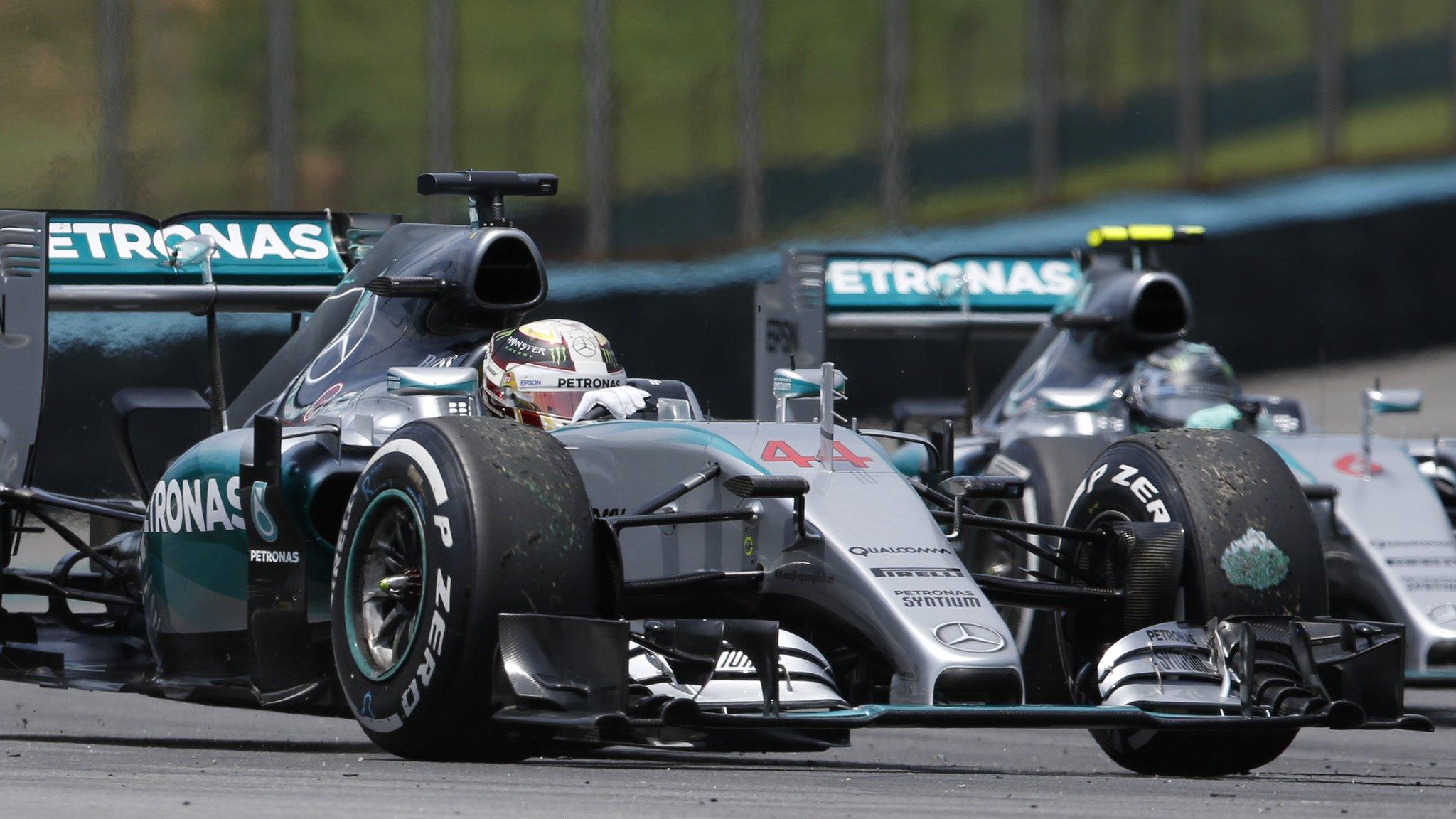 Lewis Hamilton and Nico Rosberg