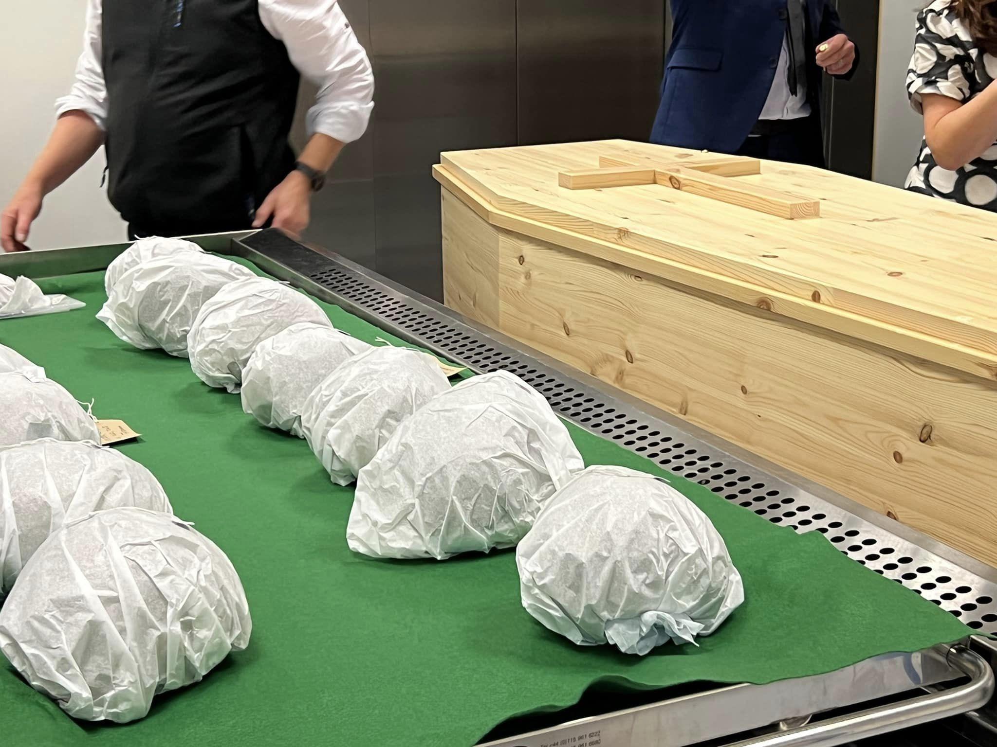 Inishbofin skulls and coffin