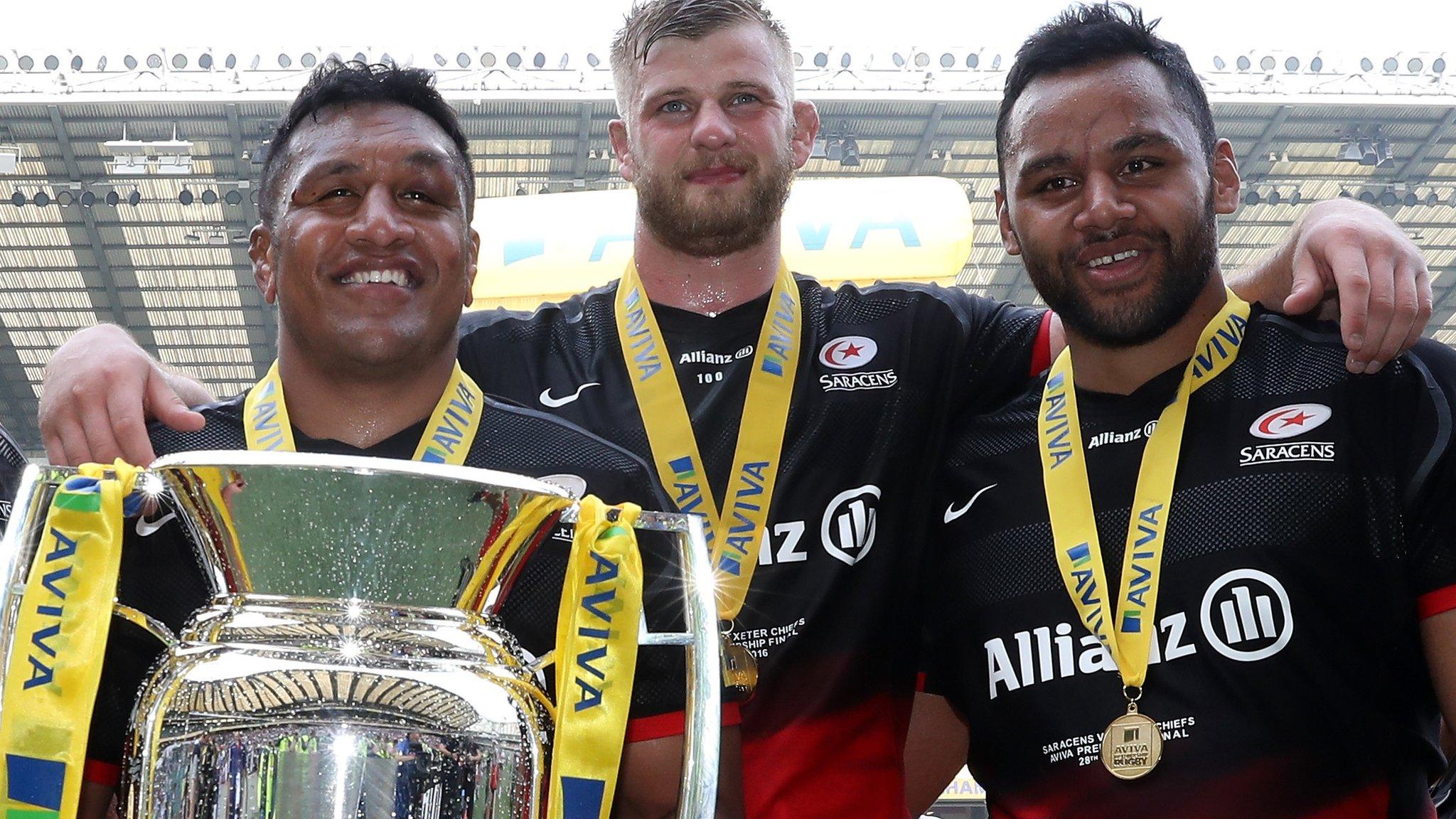 Mako Vunipola, George Kruis and Billy Vunipola