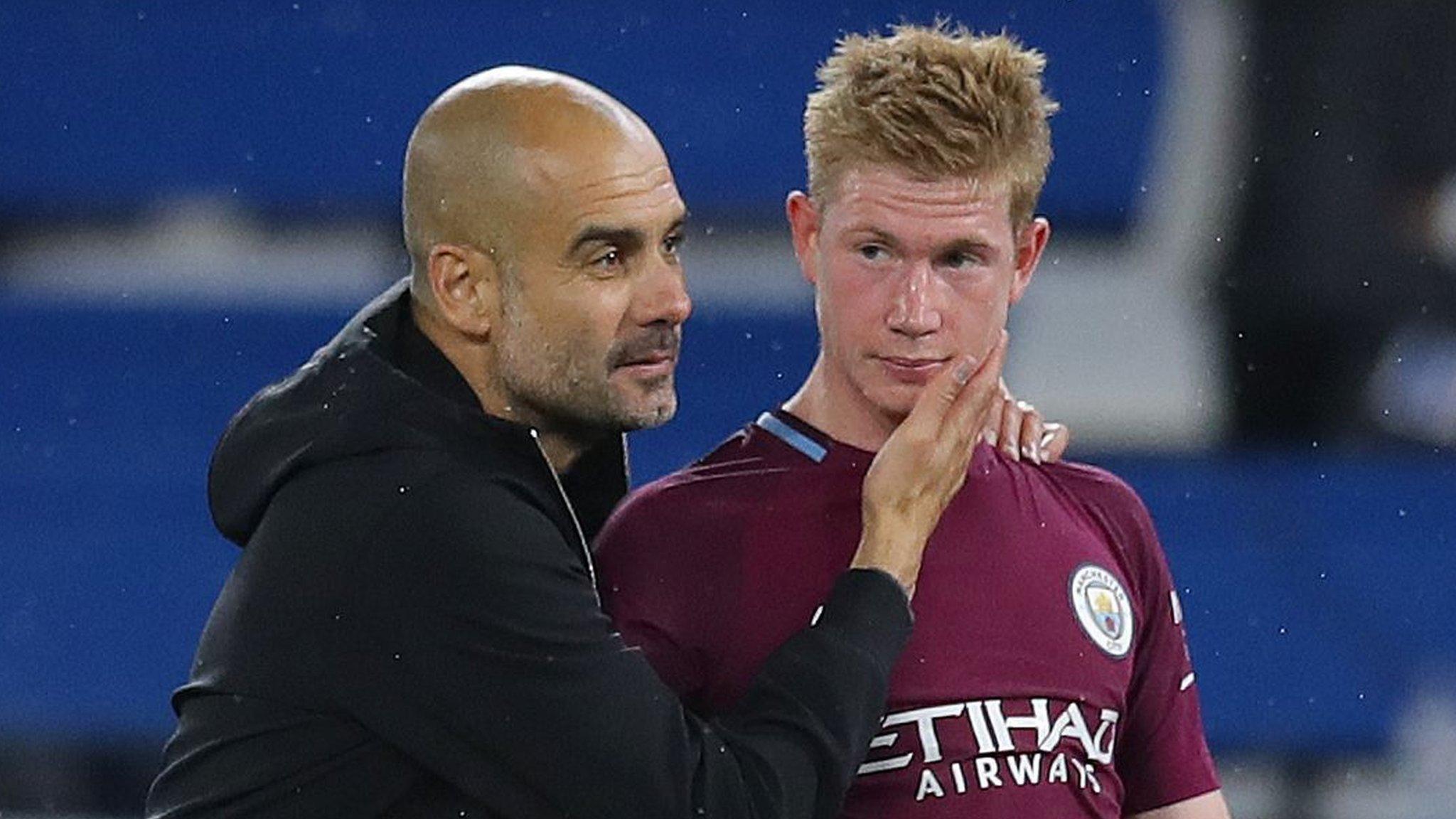 Pep Guardiola and Kevin de Bruyne